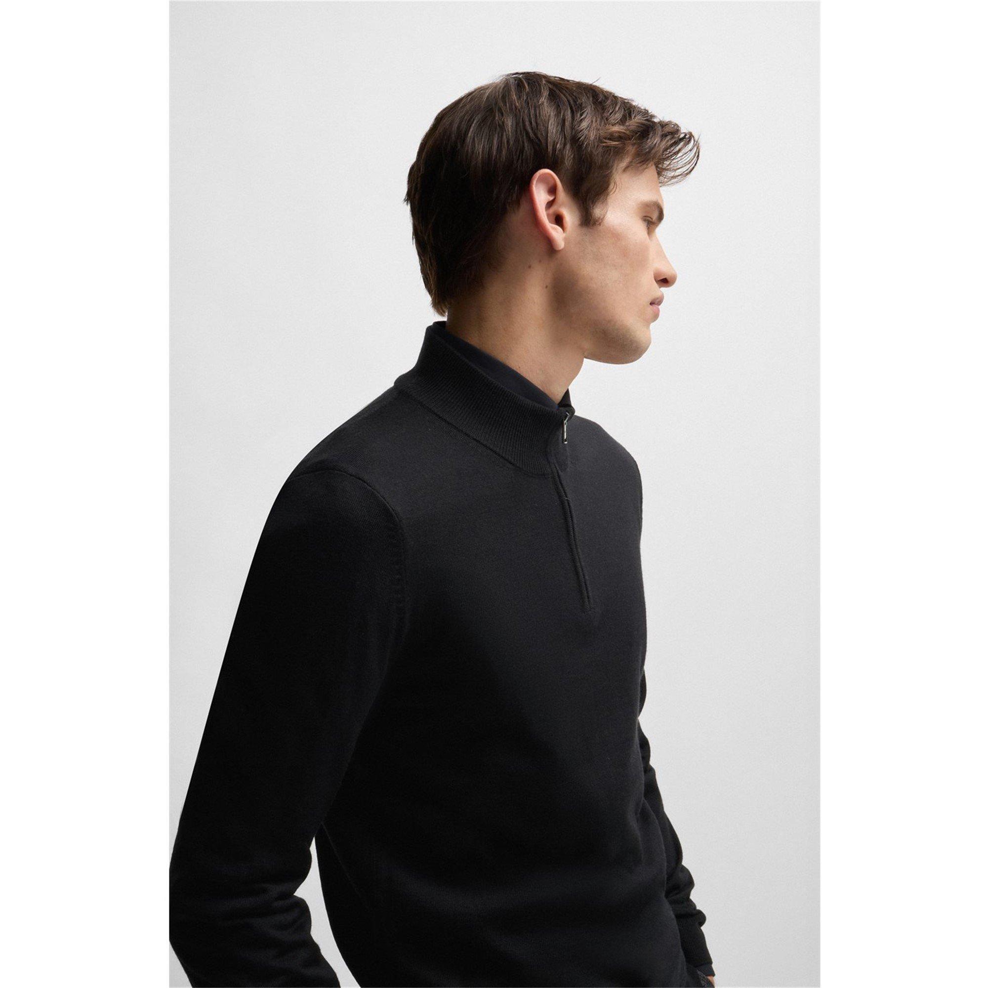 Black 001 - Boss - Men's HBB Ebenji  Jumper - 4