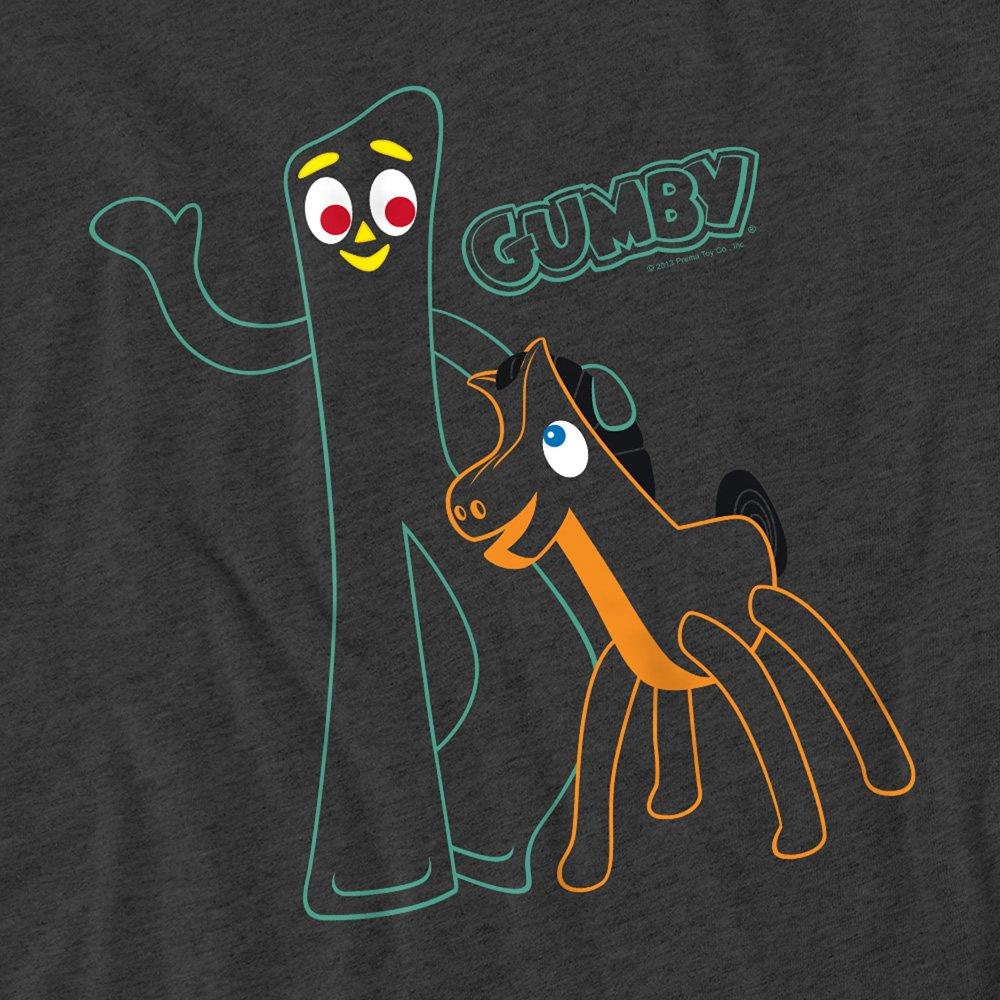 Grey - Other - Gumby Outlines T-Shirt Charcoal - 2