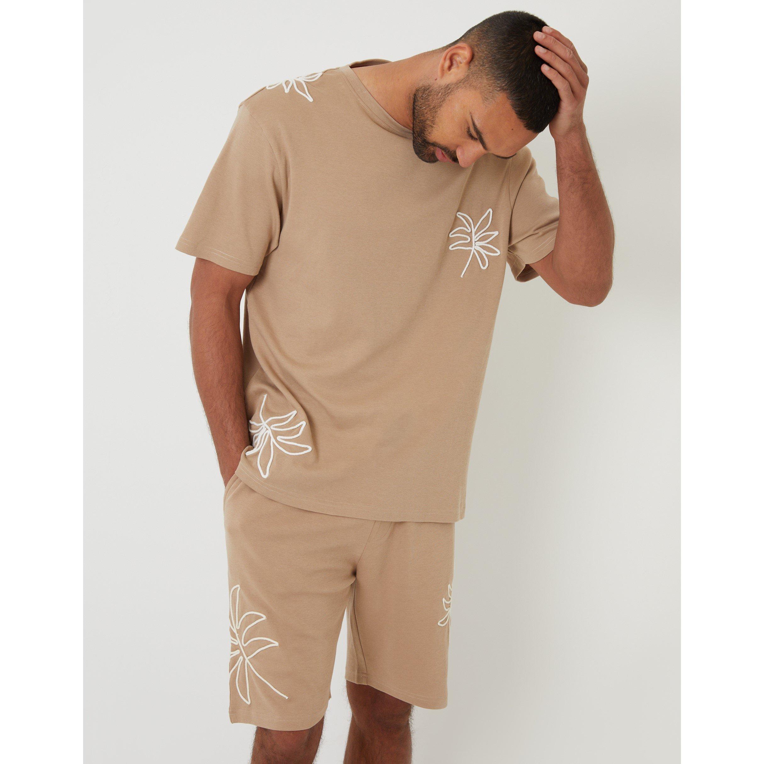 Stone - Threadbare - Men's Granada Knitted T-Shirt - 1
