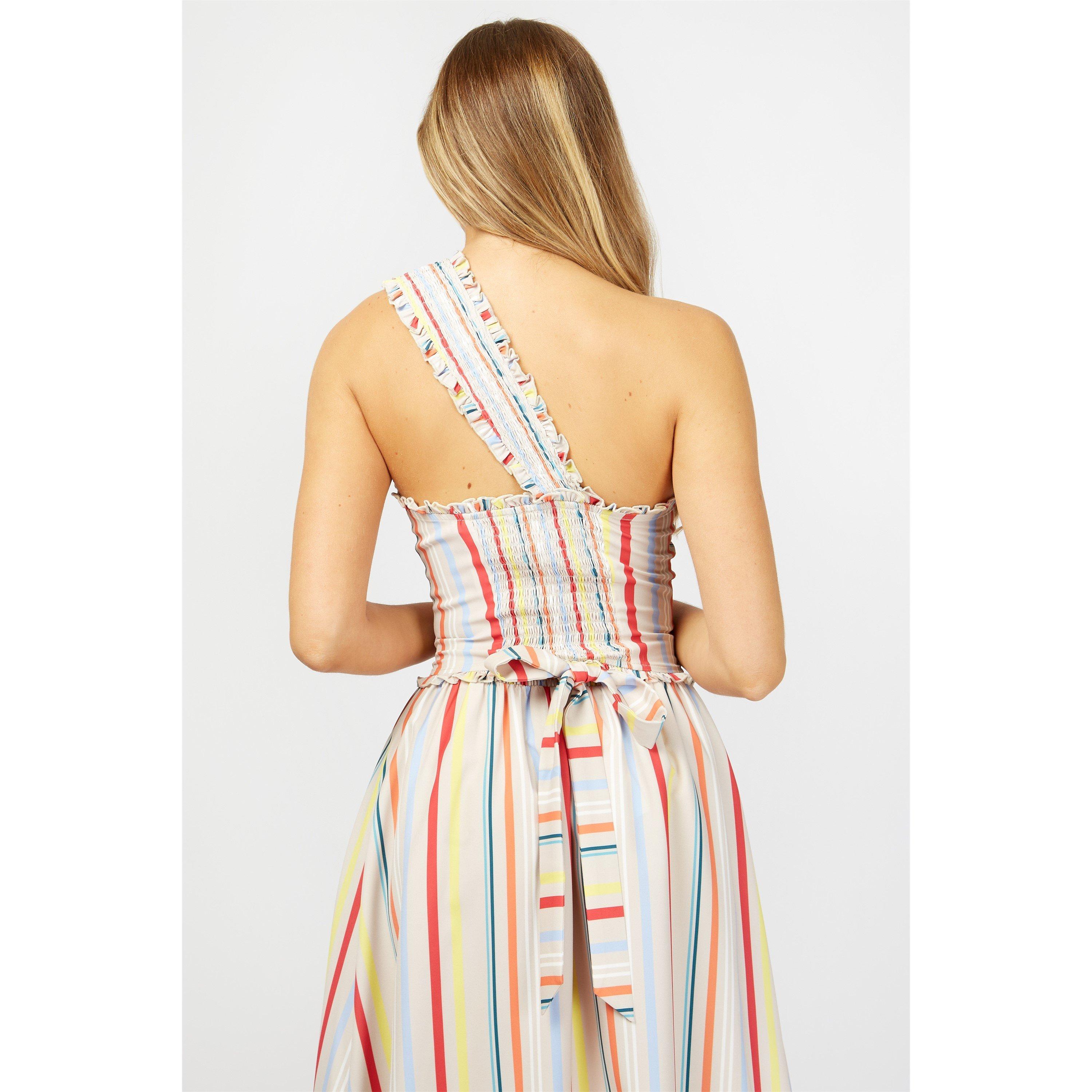 Righe Multiple - Little Mistress - Short-Sleeve Crop Top - 3