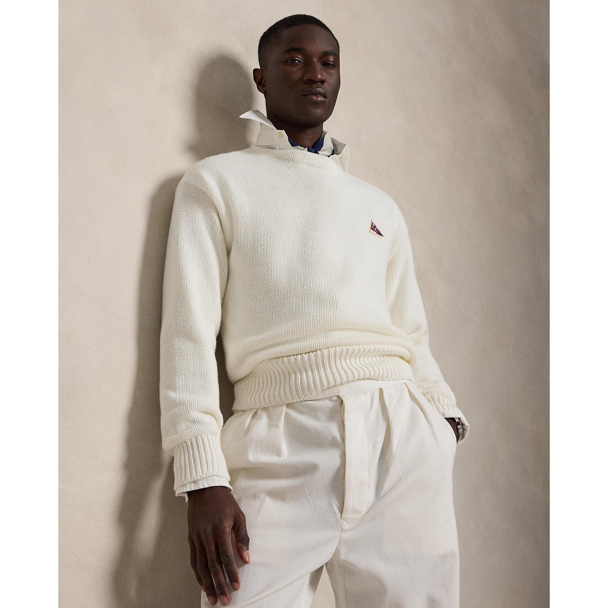 Trophy Cream - Polo Ralph Lauren - Men's Crew Neck Jumper - 2