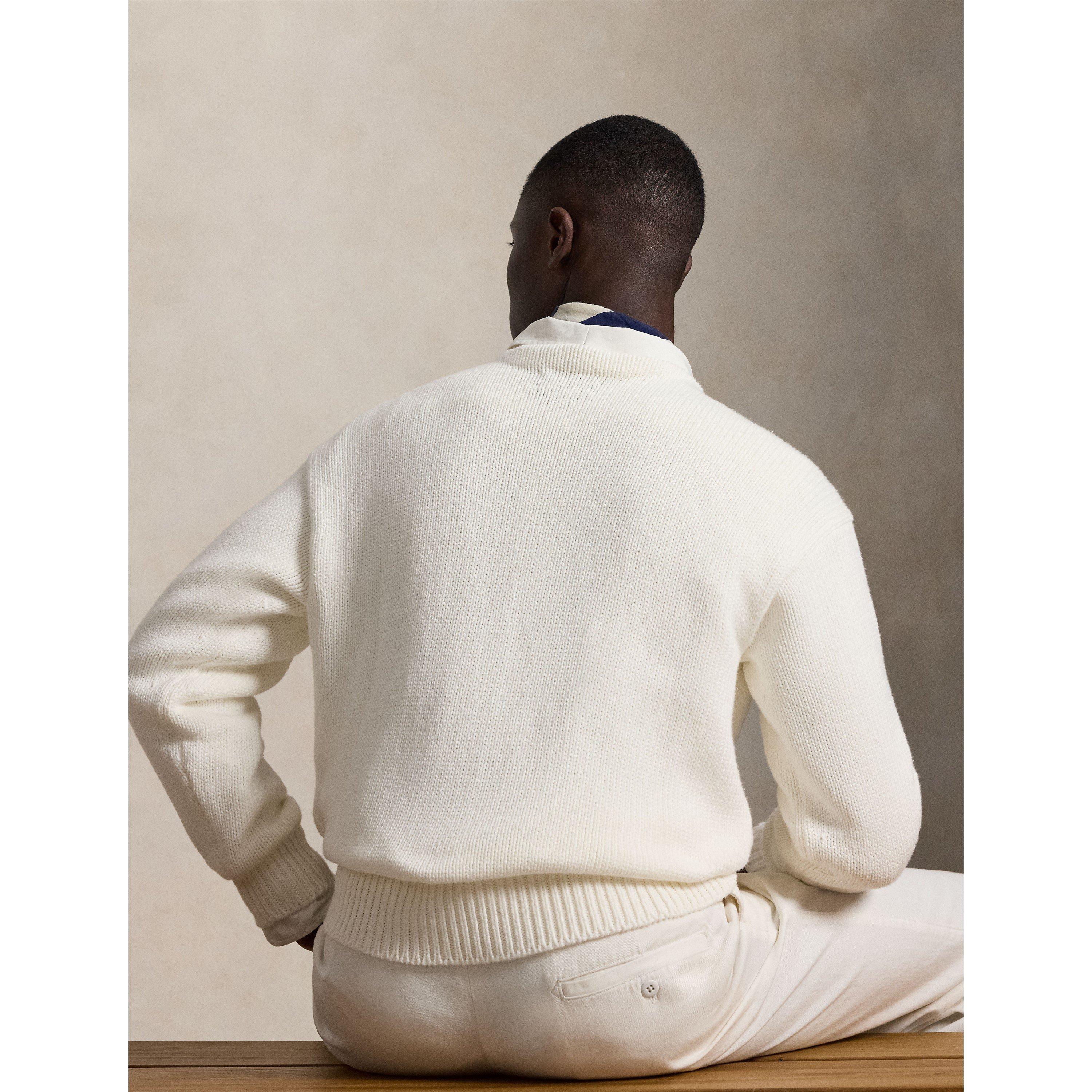 Trophy Cream - Polo Ralph Lauren - Men's Crew Neck Jumper - 3