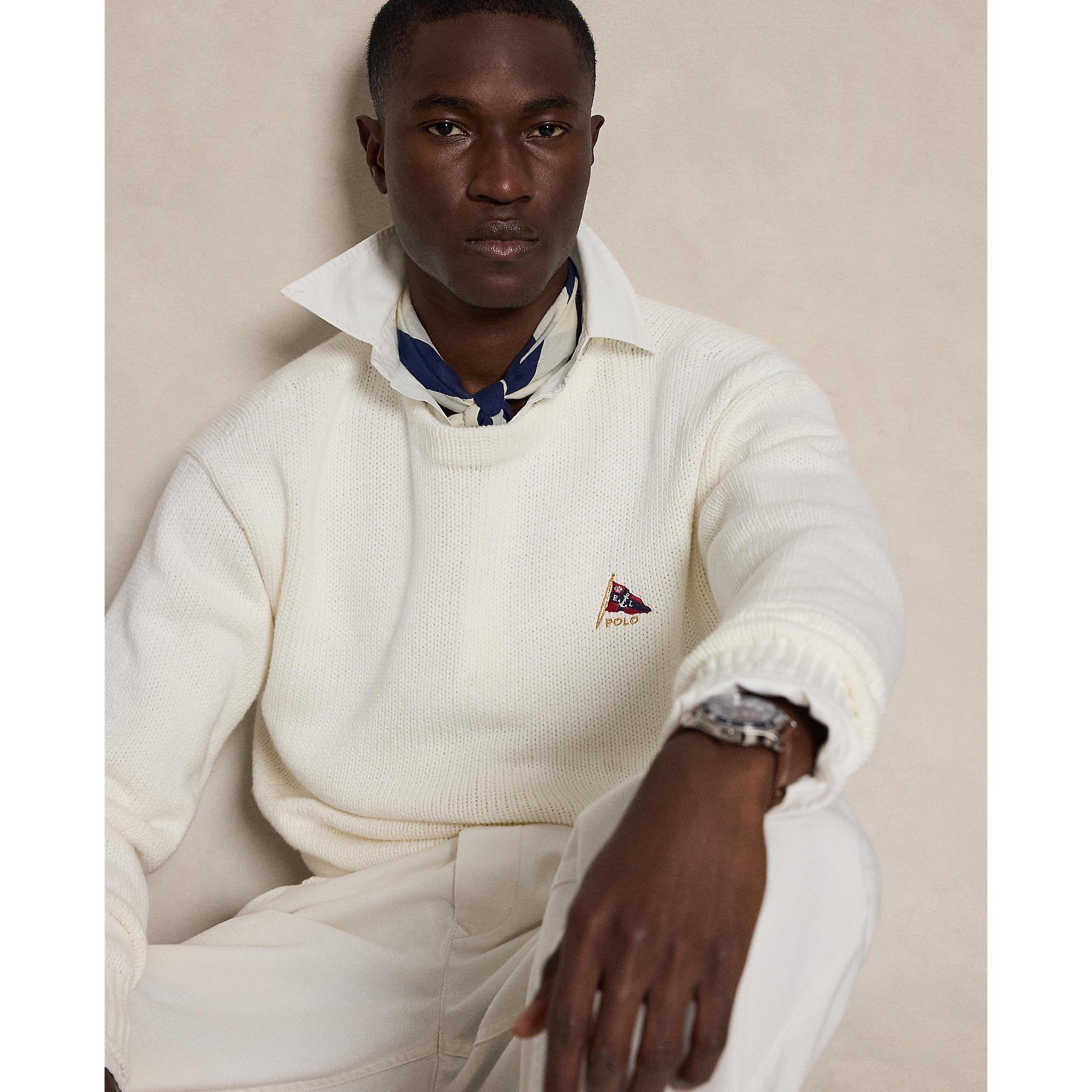 Trophy Cream - Polo Ralph Lauren - Men's Crew Neck Jumper - 4