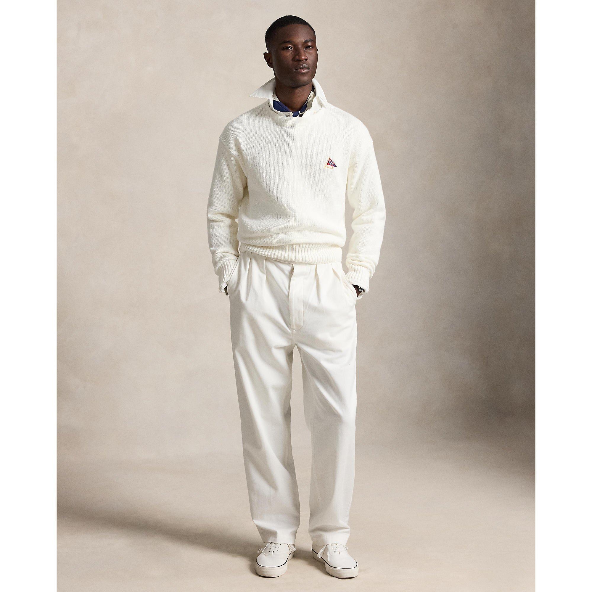 Trophy Cream - Polo Ralph Lauren - Men's Crew Neck Jumper - 6
