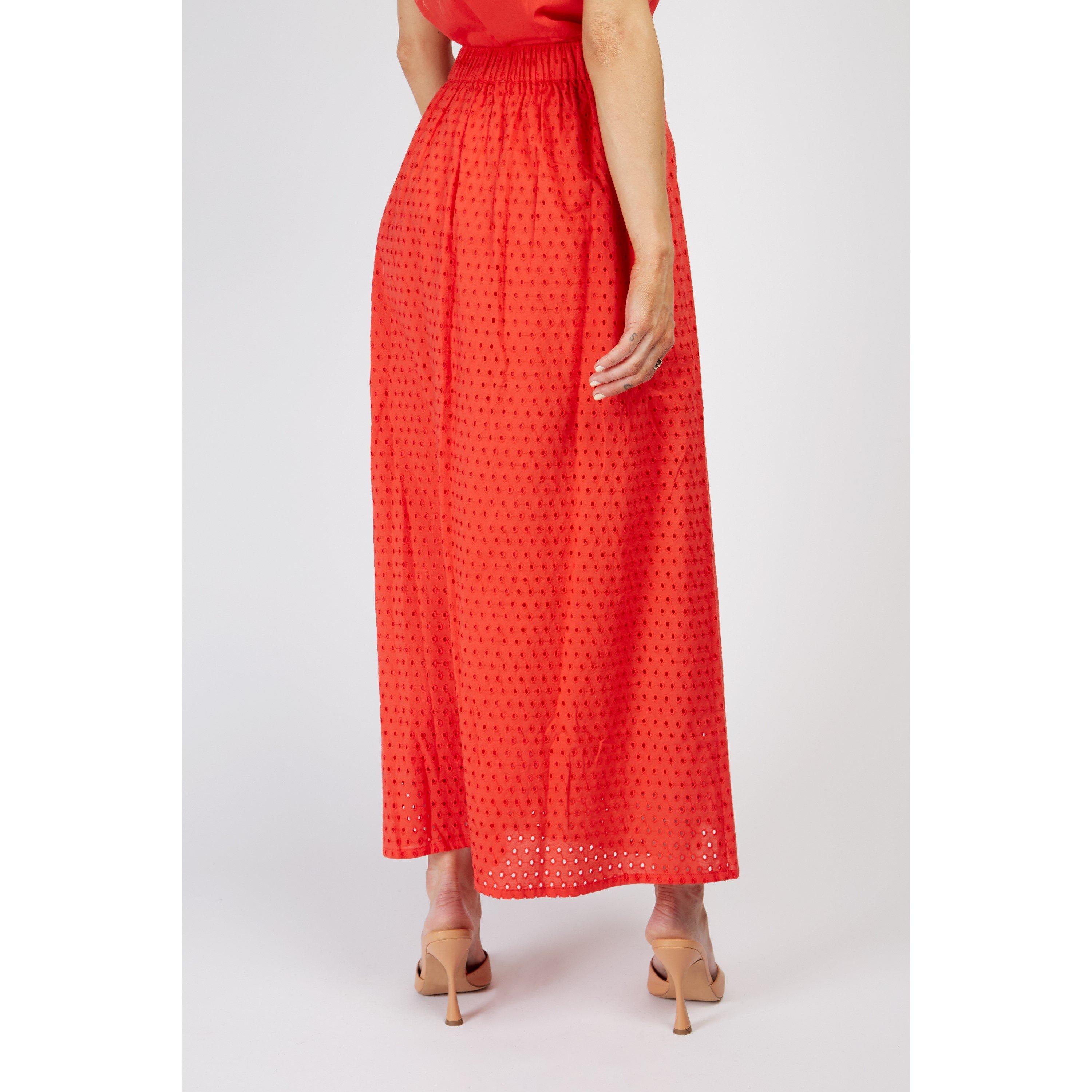 Red - Little Mistress - Midi Skirt - 3