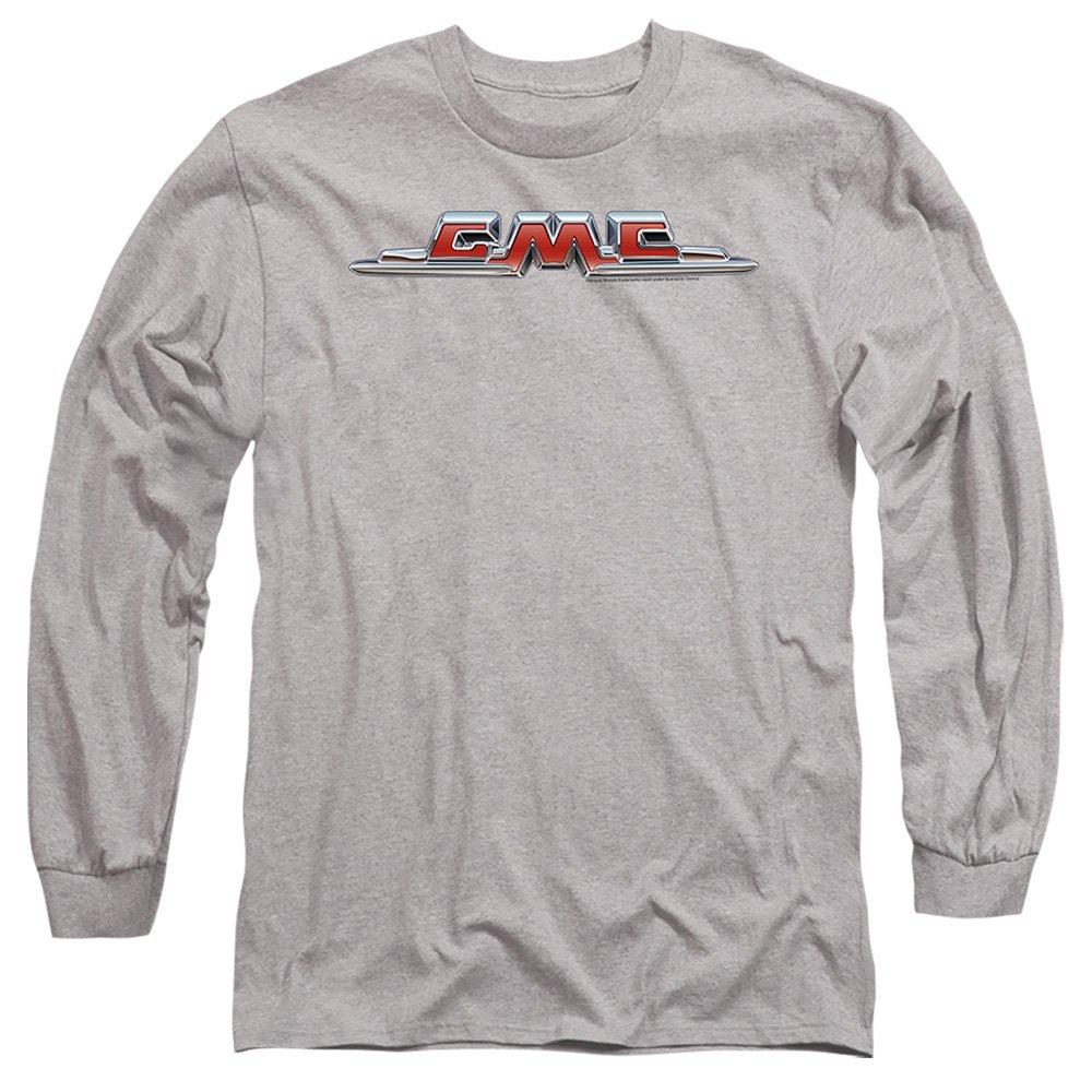 Grey - Other - Gmc Chrome Logo Long Sleeve T-Shirt Athletic Heat - 1