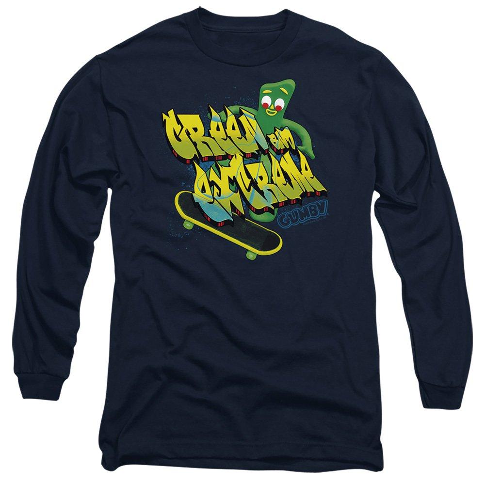 Navy - Other - Gumby Green And Extreme Long Sleeve T-Shirt Navy - 1