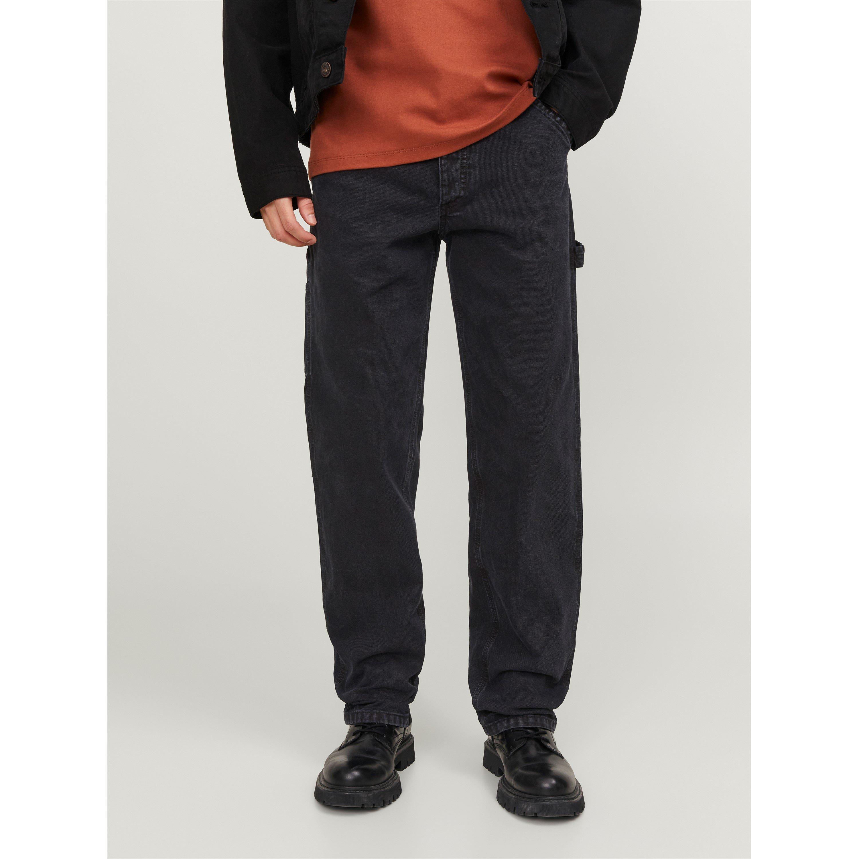 Jack And Jones Men's Eddie Carp Carpenter Jeans - Black - 29W R