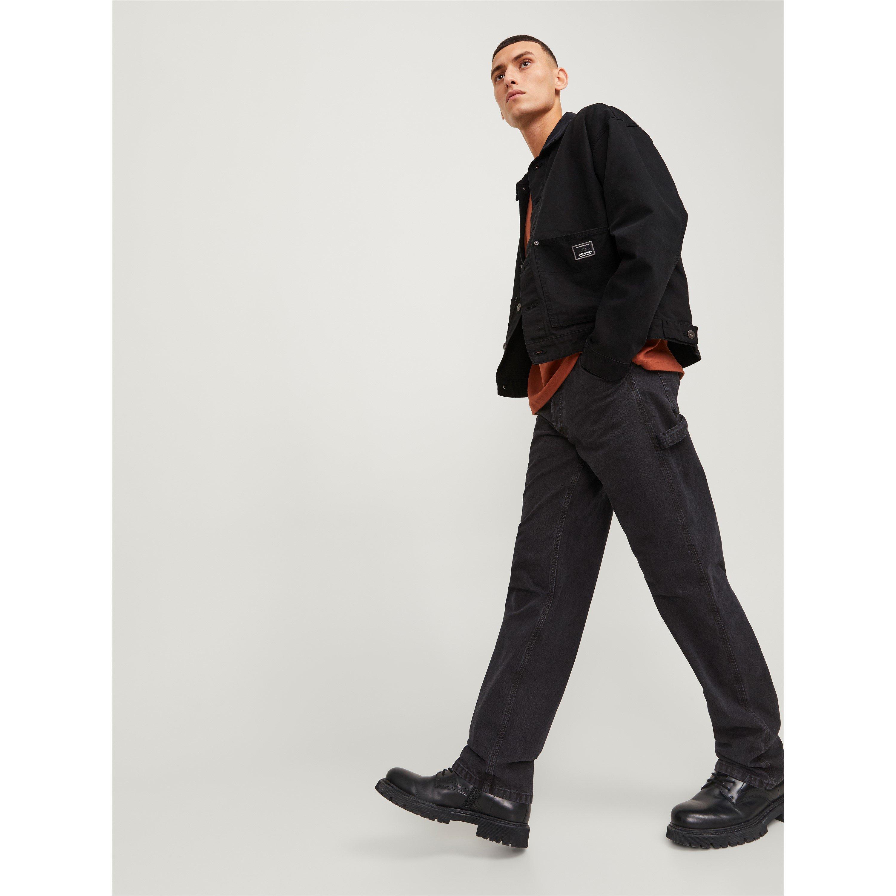 Black - Jack and Jones - Eddie Carp Carpenter Jeans - 5