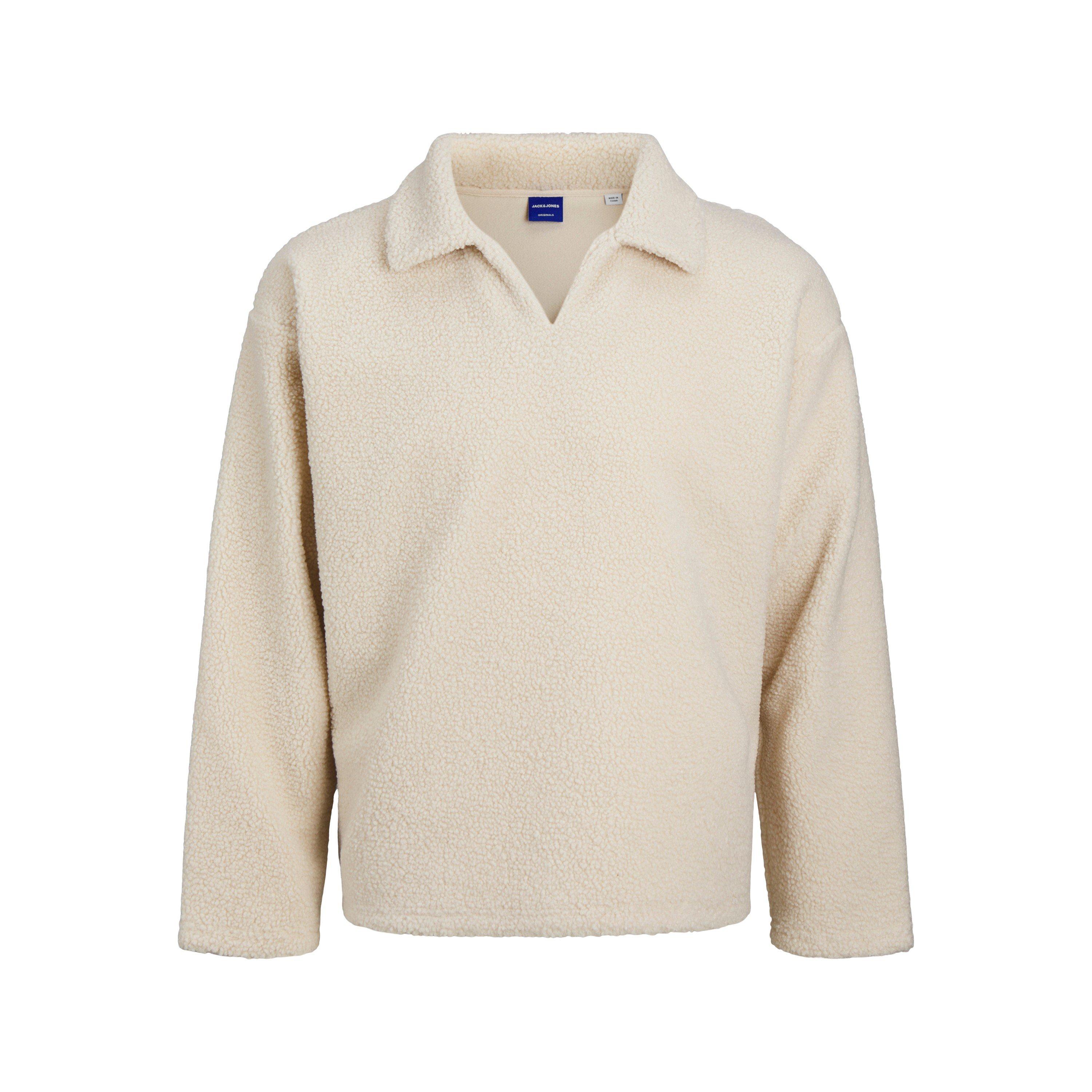 Oatmeal - Jack and Jones - Men's Teddy Crew Neck Jumper - 7