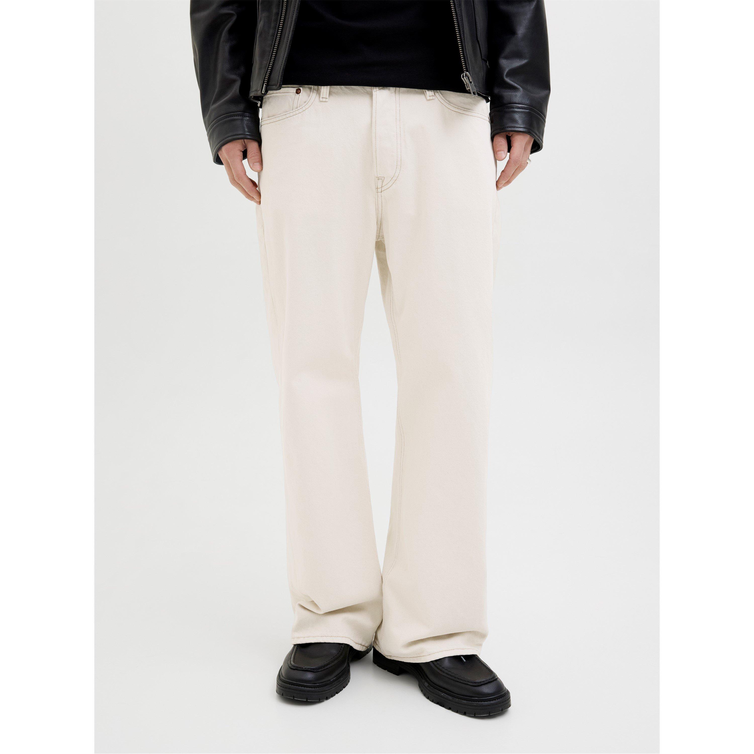 Ecru - Jack and Jones - Men's Cooper Flared Jeans - 1