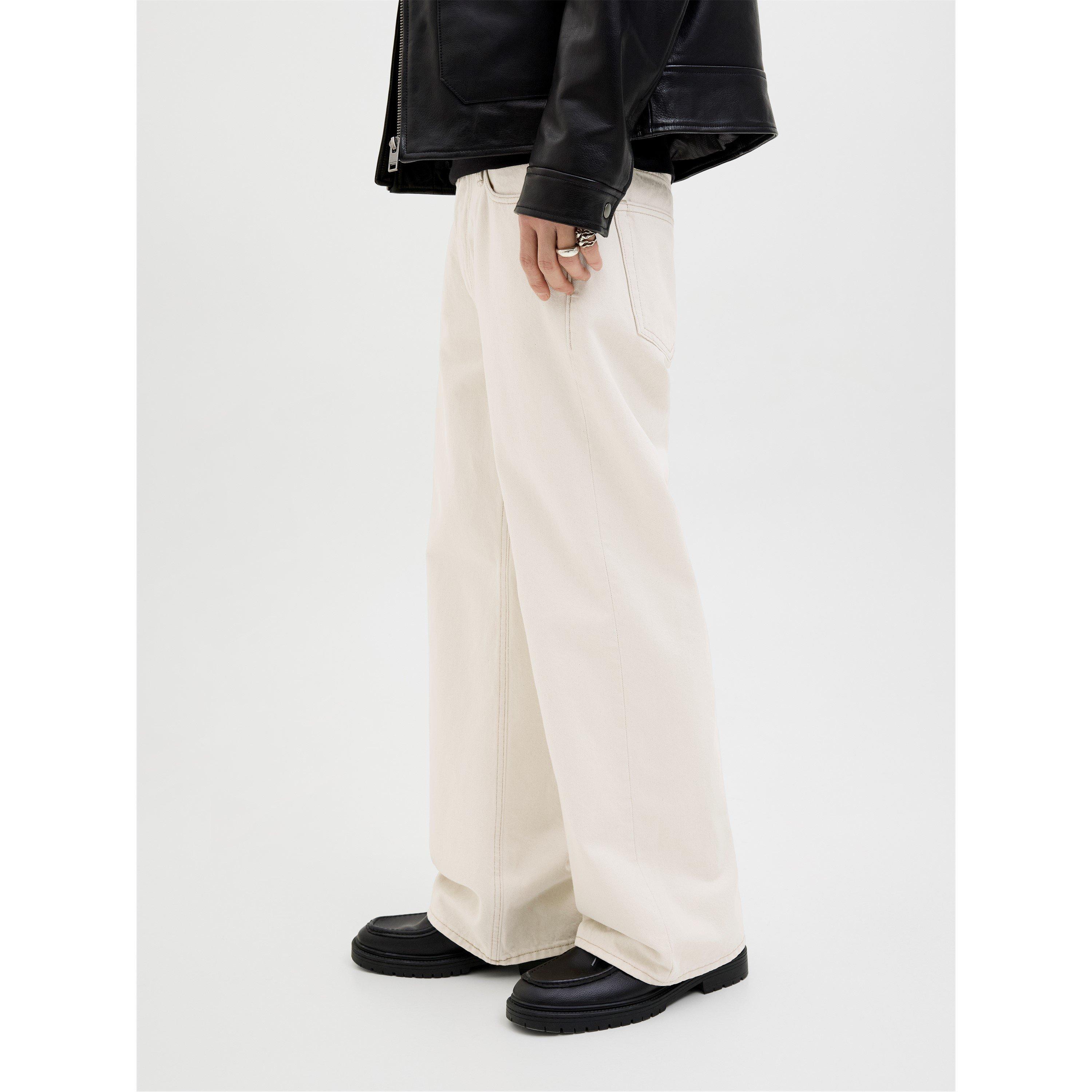 Ecru - Jack and Jones - Cooper Flared Jeans - 2