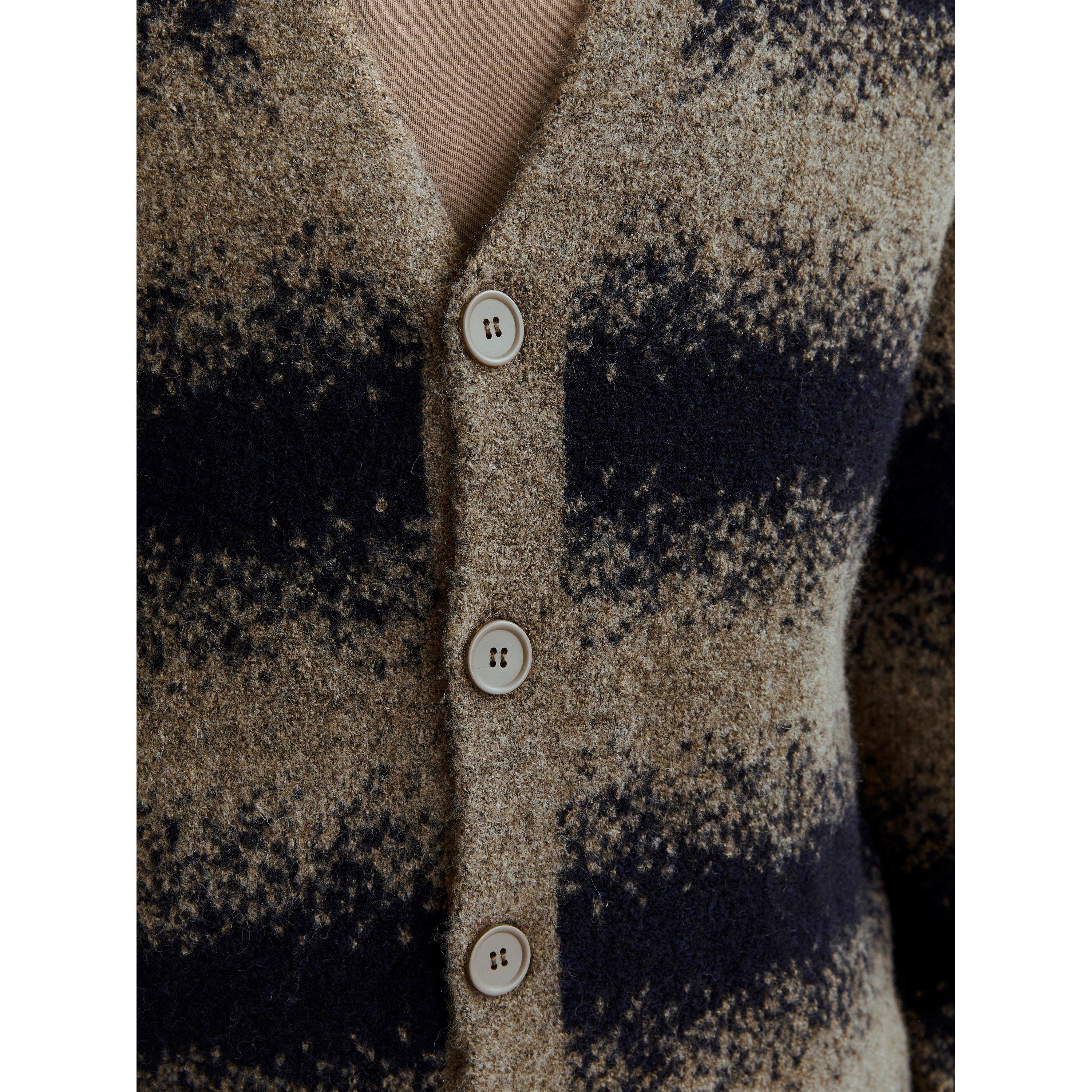 Greige - Jack and Jones - Knitted Cardigan - 2