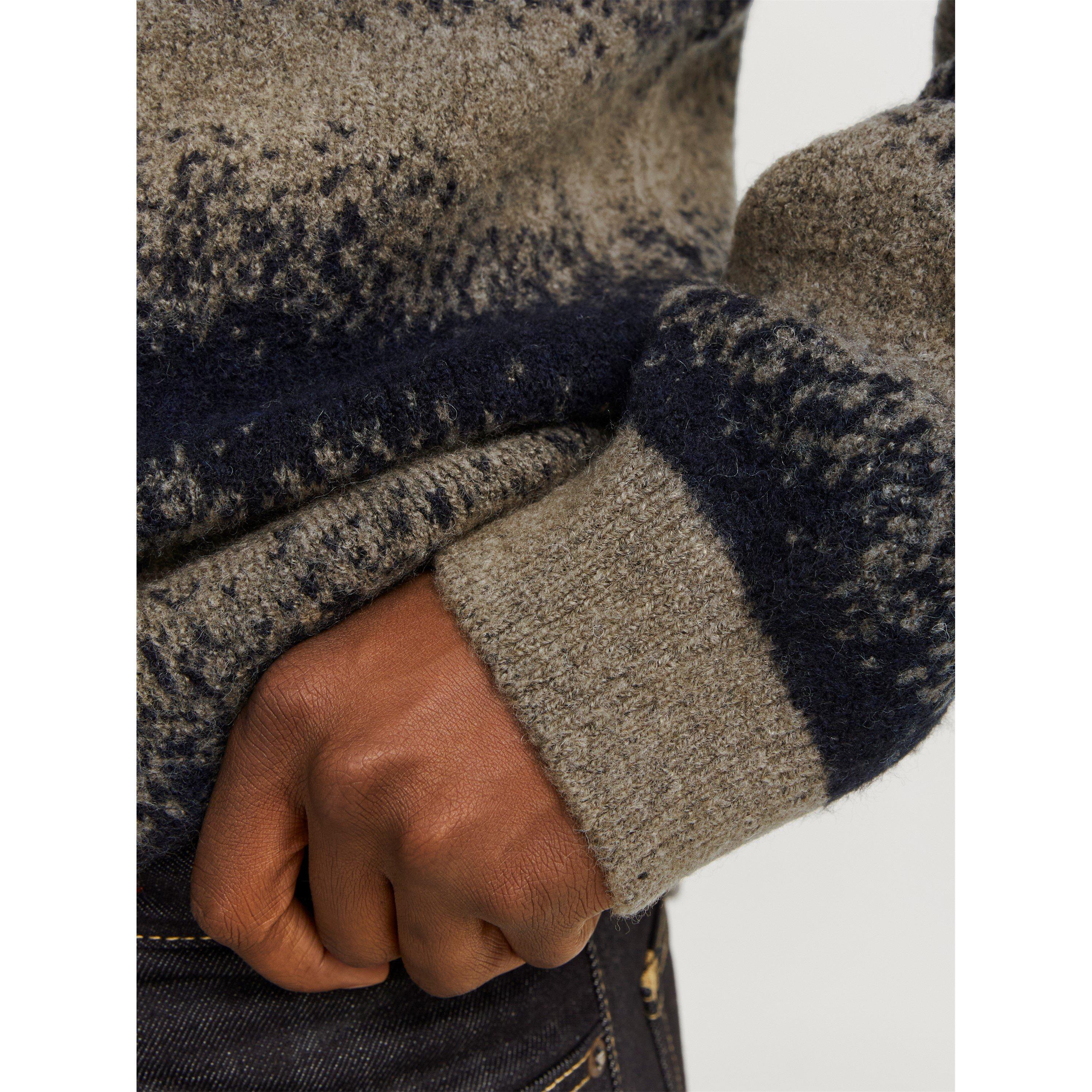 Greige - Jack and Jones - Knitted Cardigan - 4