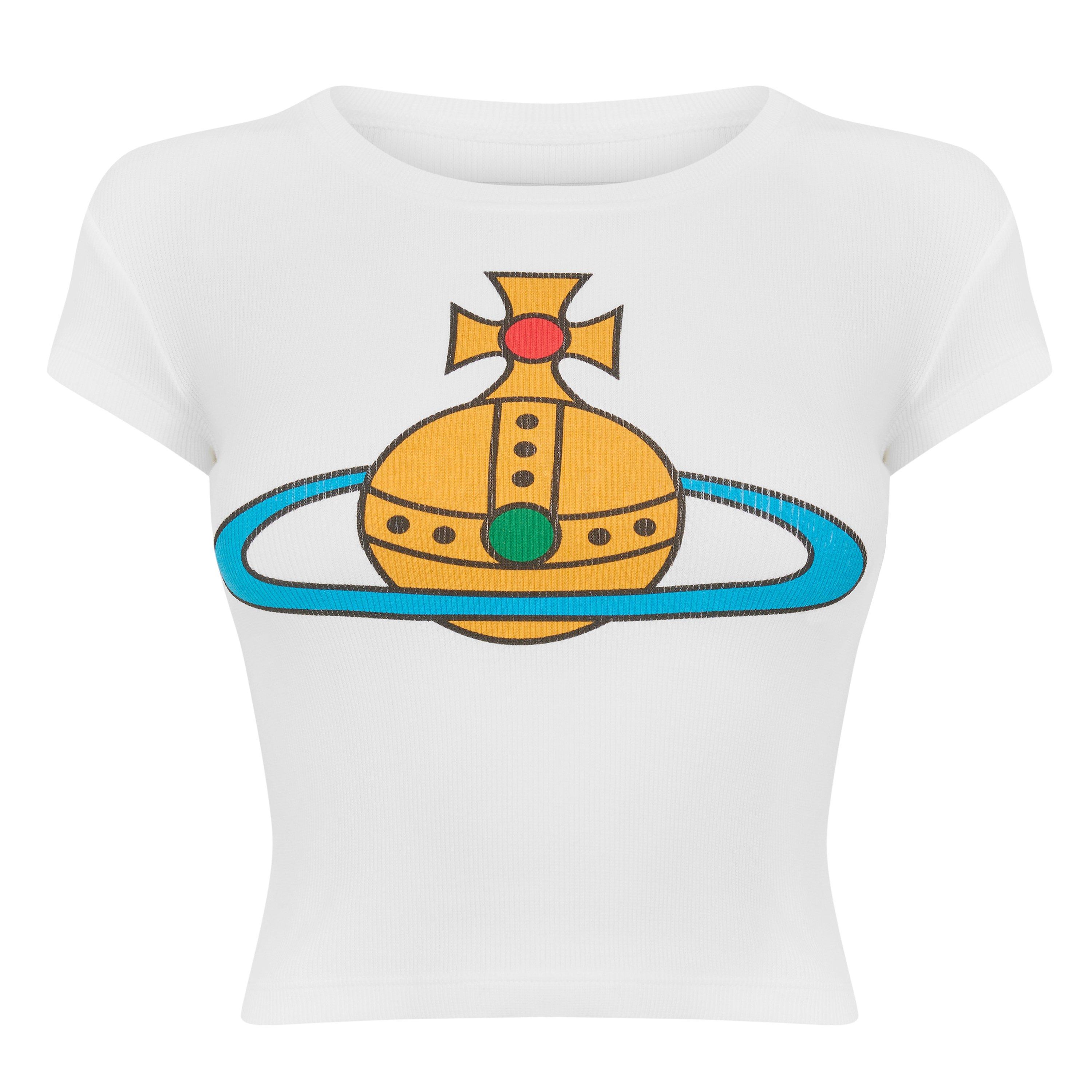 White - Vivienne Westwood - Women's Viv OS Baby Tee - 1