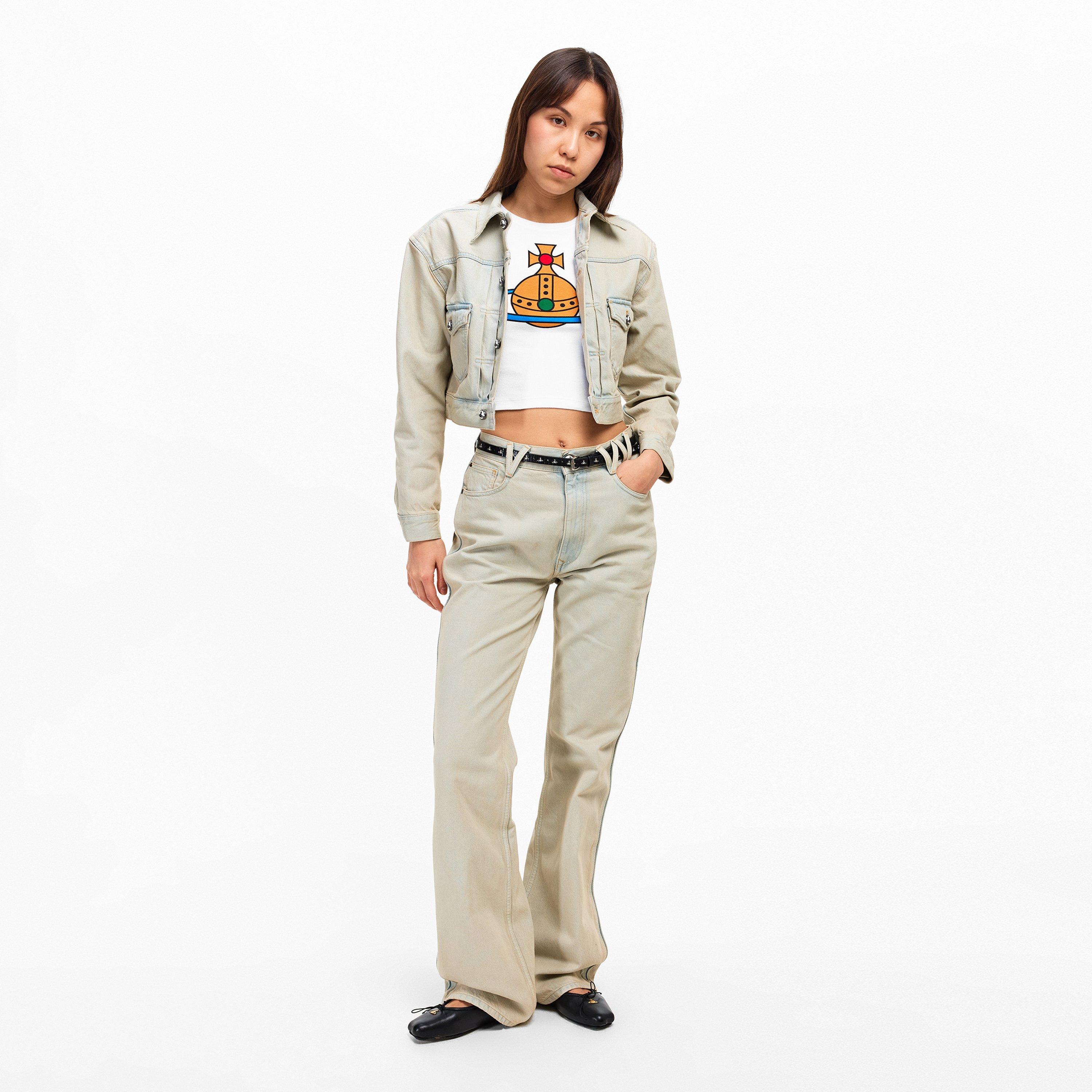 White - Vivienne Westwood - Women's Viv OS Baby Tee - 6