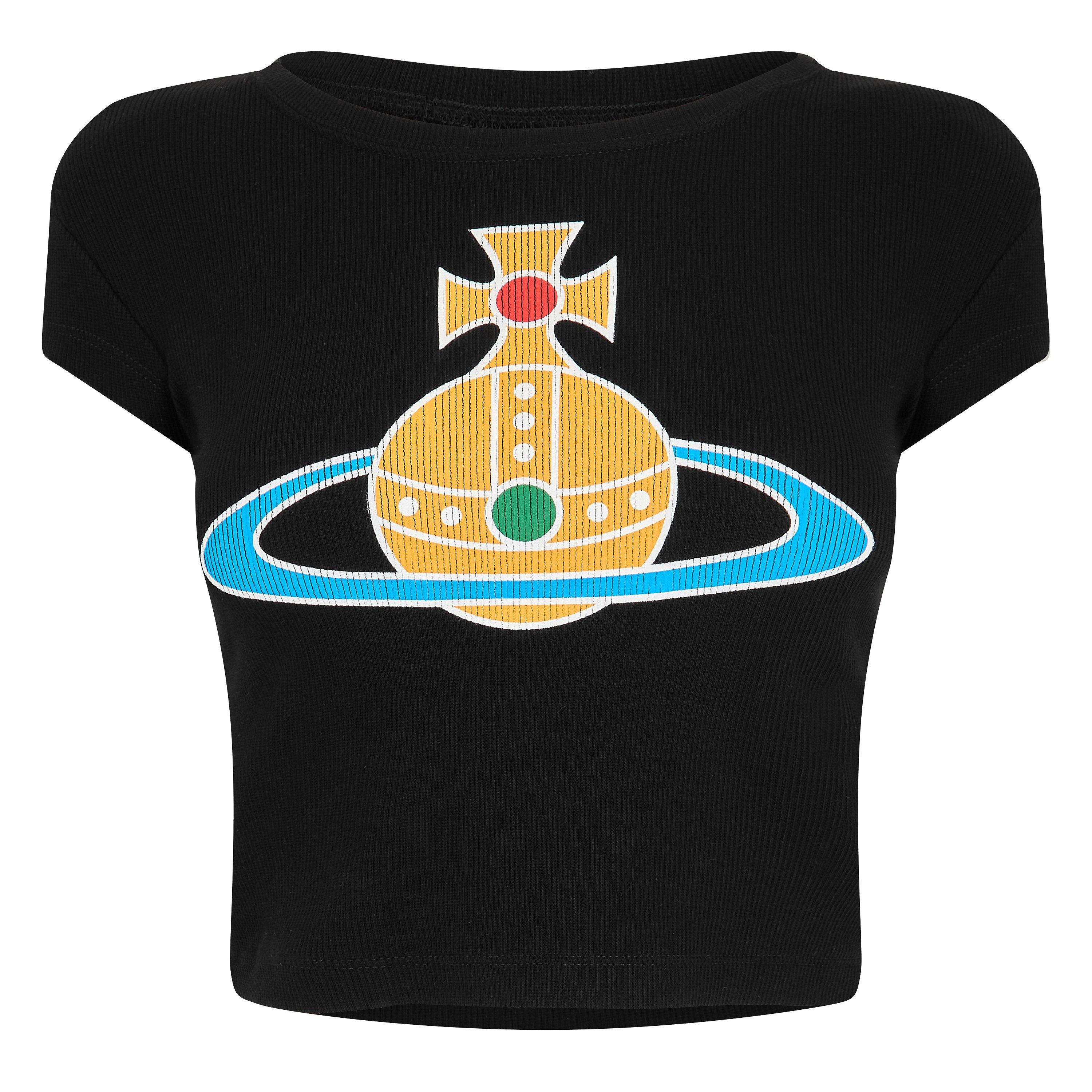 Vivienne Westwood Women's Viv OS Baby Tee - Black - Size 10 (S)