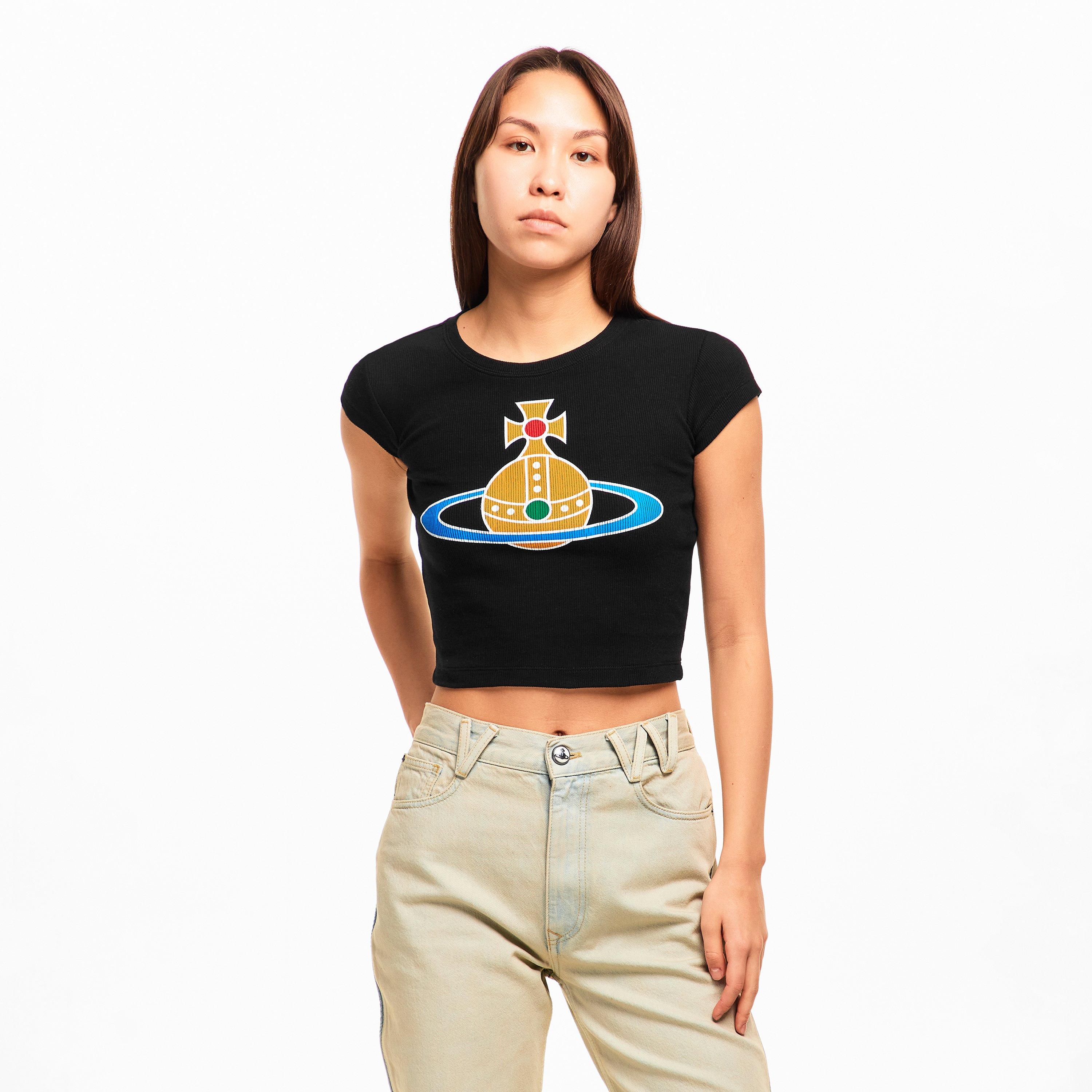 Black - Vivienne Westwood - Viv OS Baby Tee Ld62 - 3