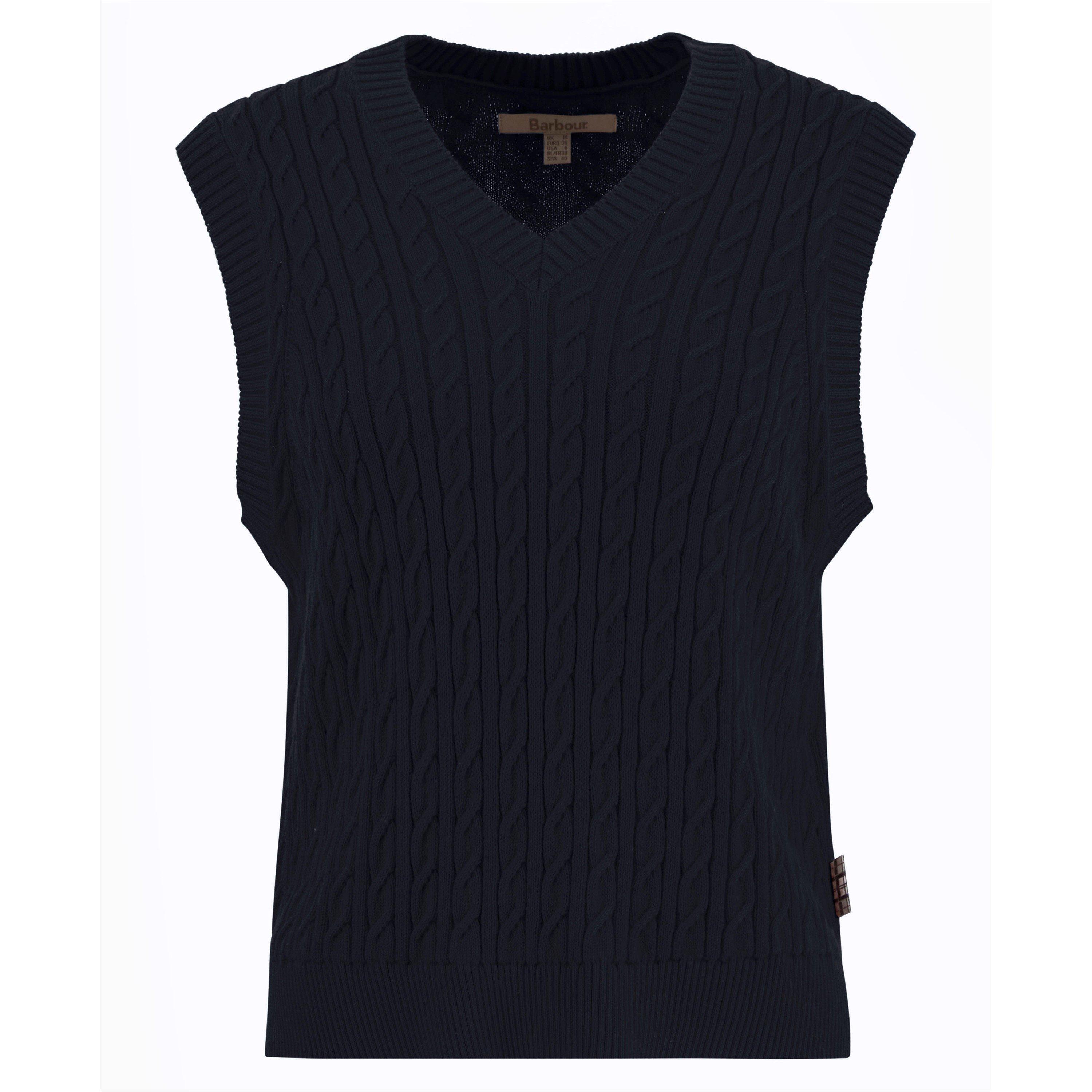 Navy - Barbour - Womens Hartland Crew Neck Jumper - 1