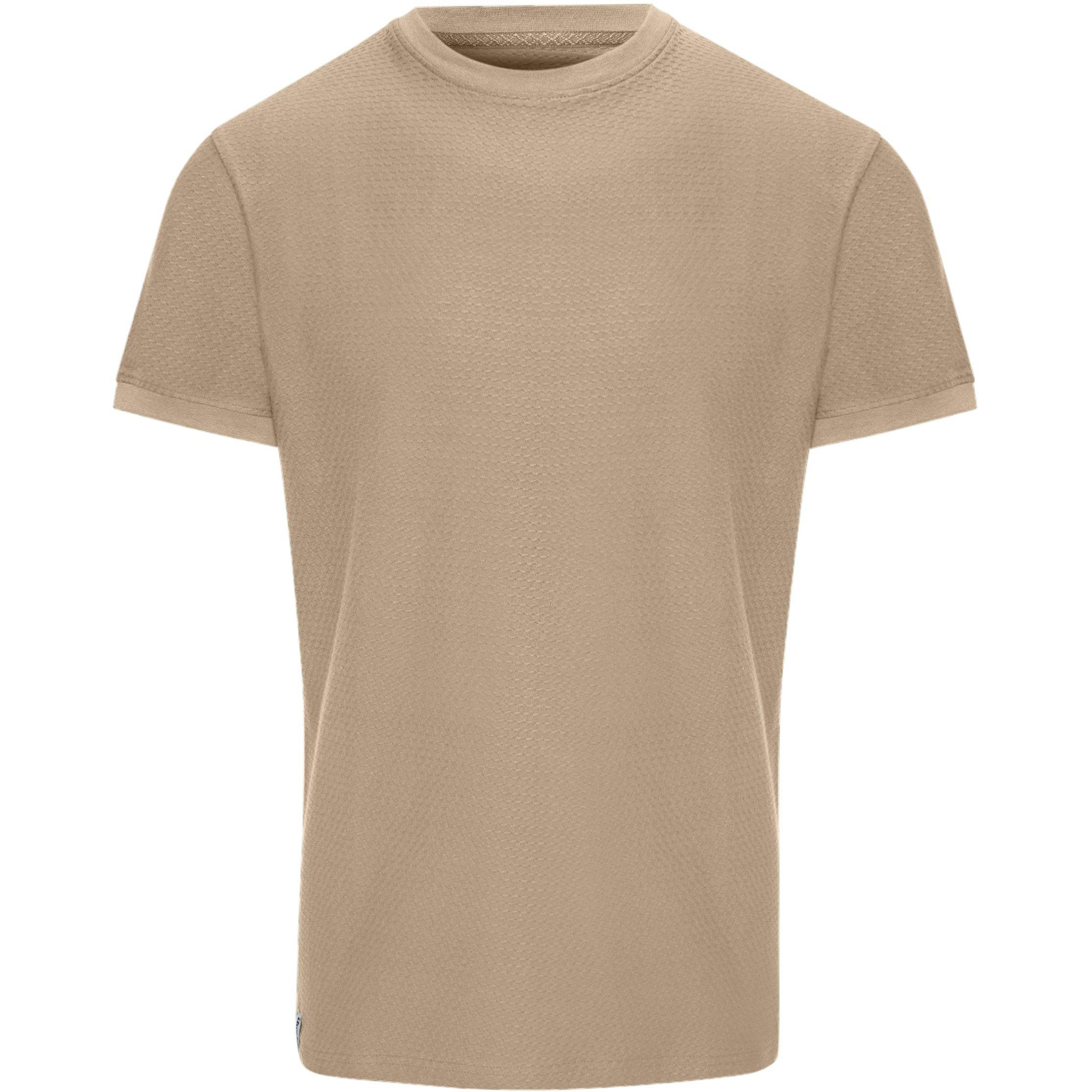 Threadbare Men's Gosford Lightweight Ribbed Knitted Top - Stone - 2X Large