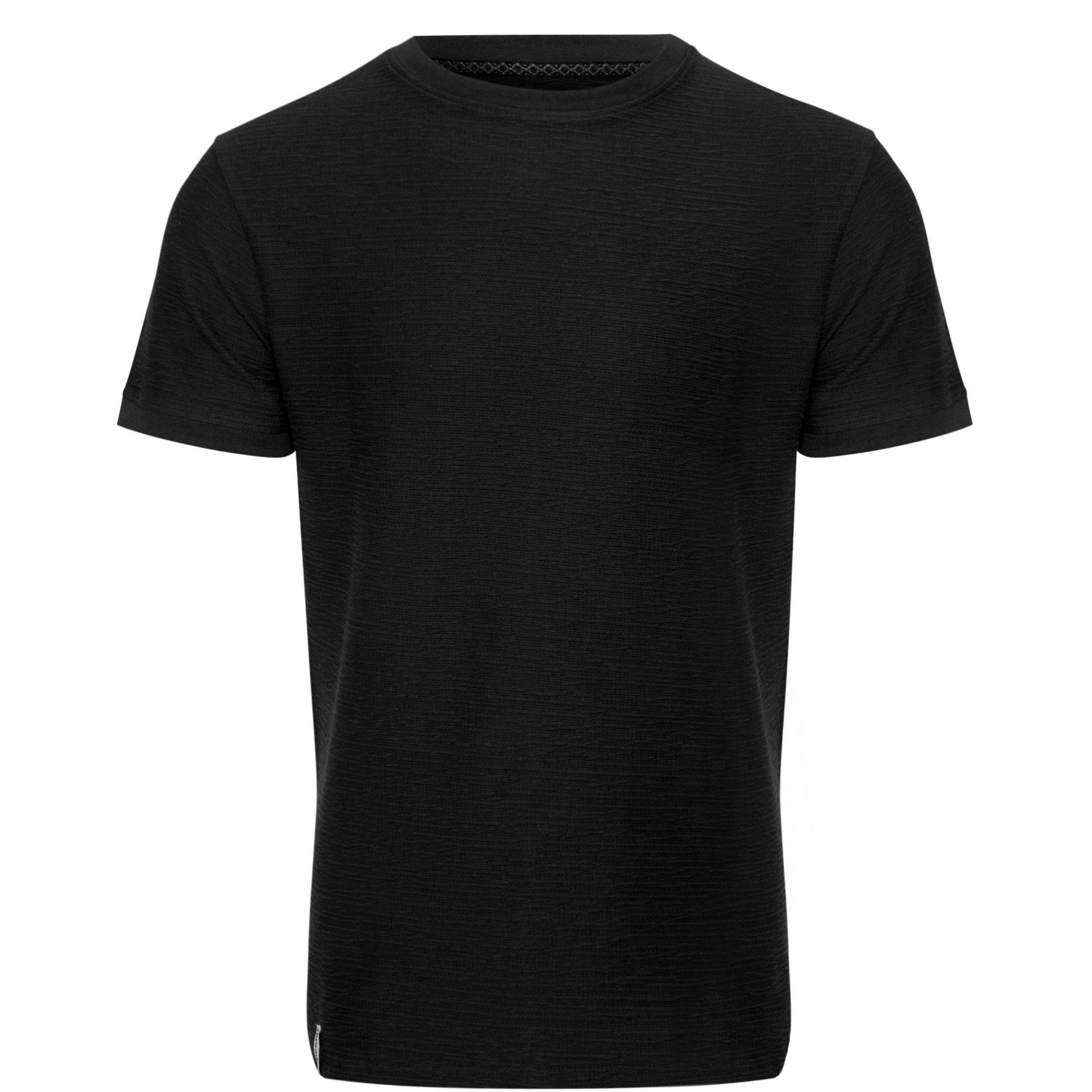 Threadbare Men's Falkland Knitted T-Shirt - Black - 2X Large