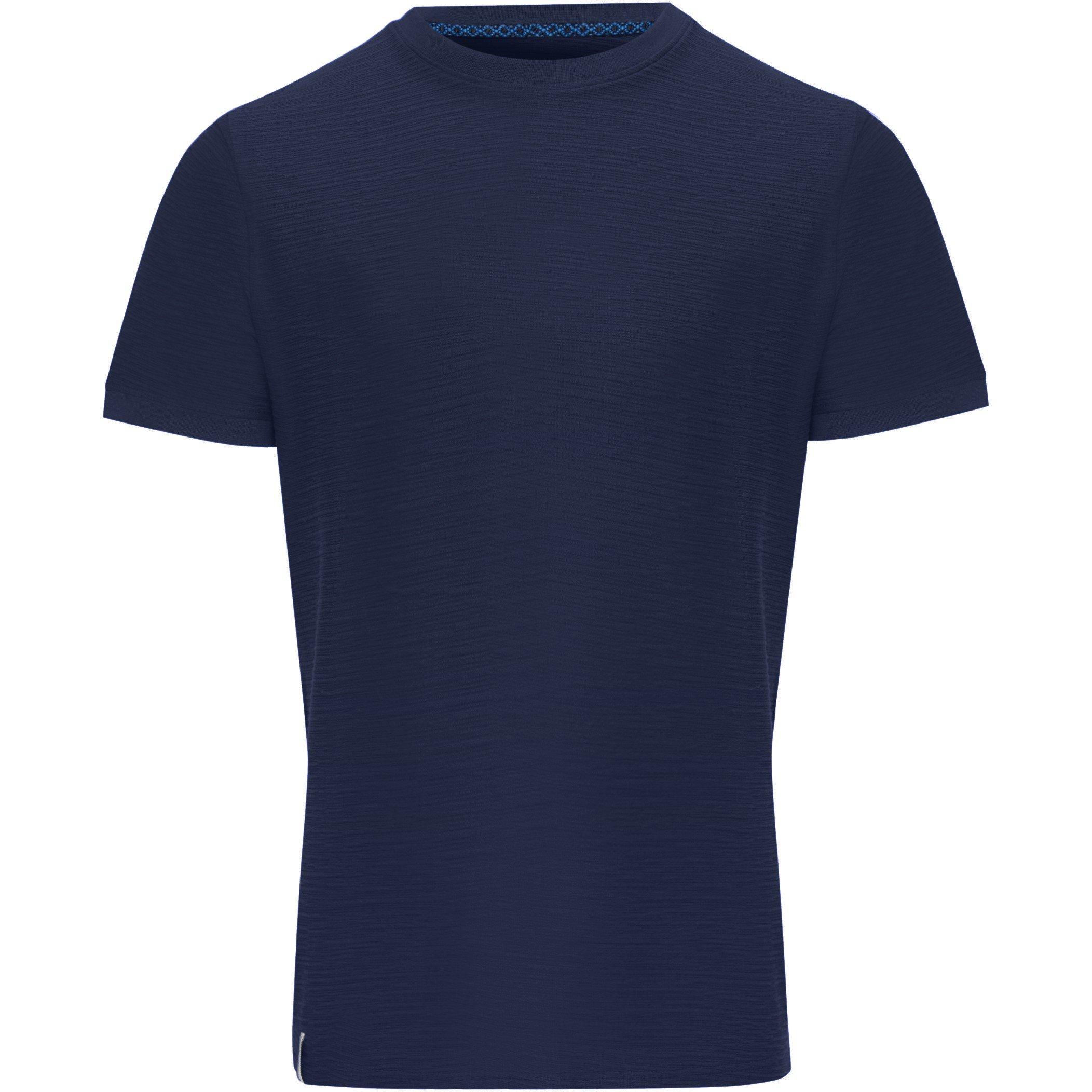 Threadbare Men's Falkland Knitted T-Shirt - Navy - 2X Large