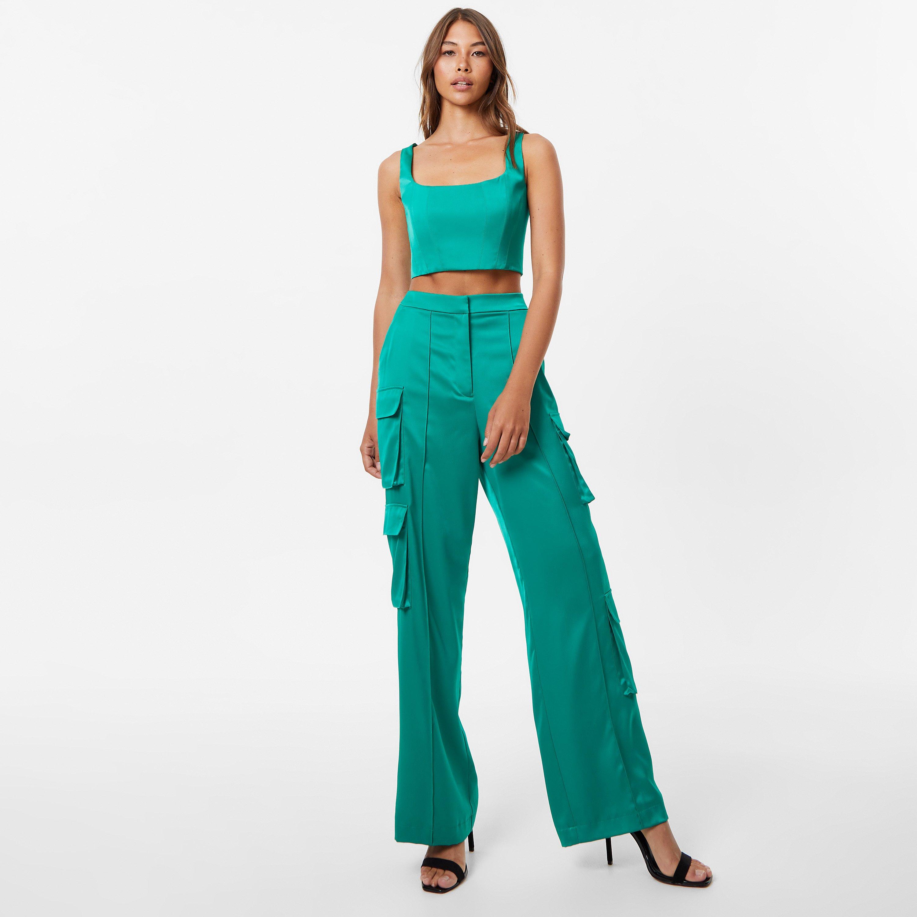 Green - Jack Wills - Satin Corset Top - 4