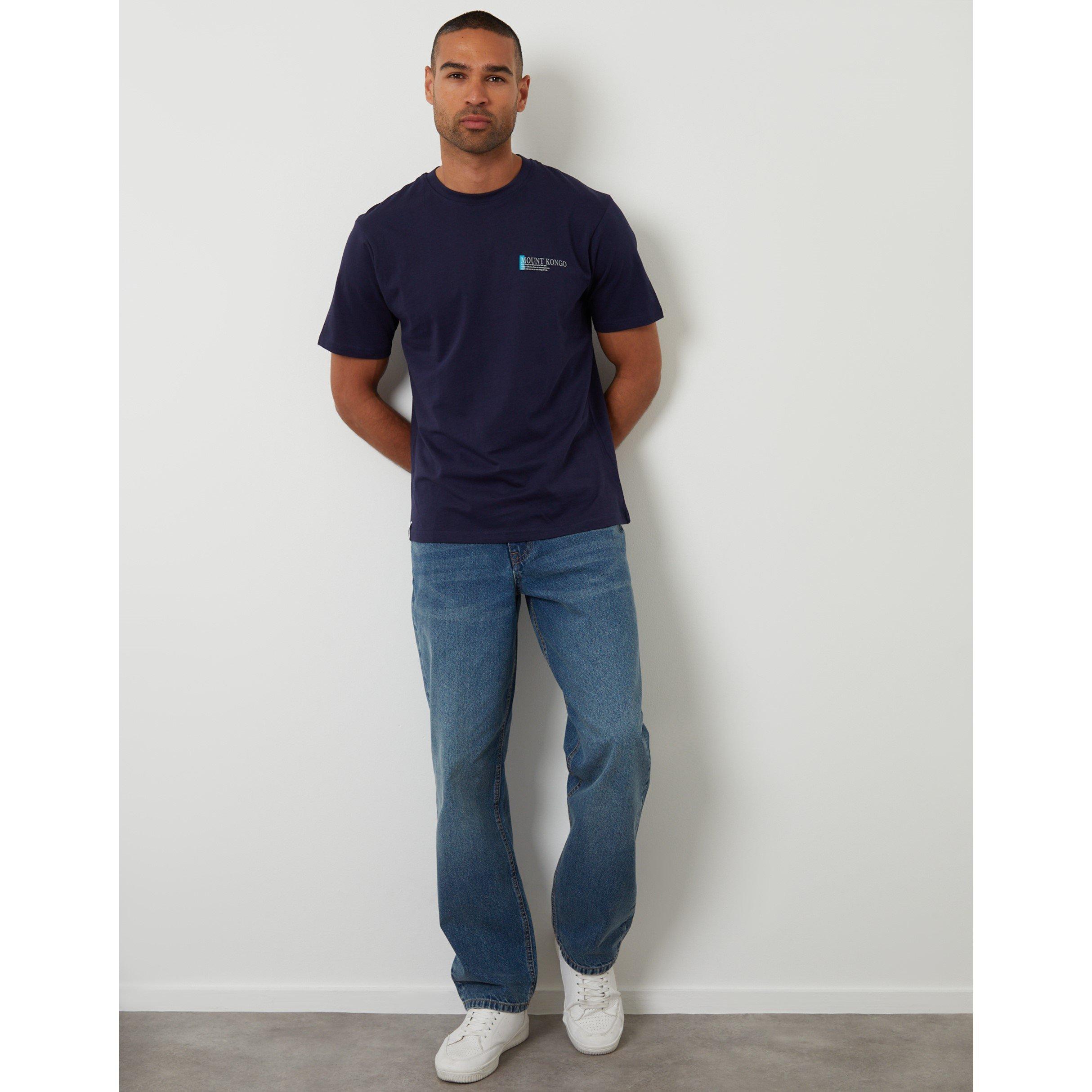 Navy - Threadbare - Morgan Knitted T-Shirt - 2