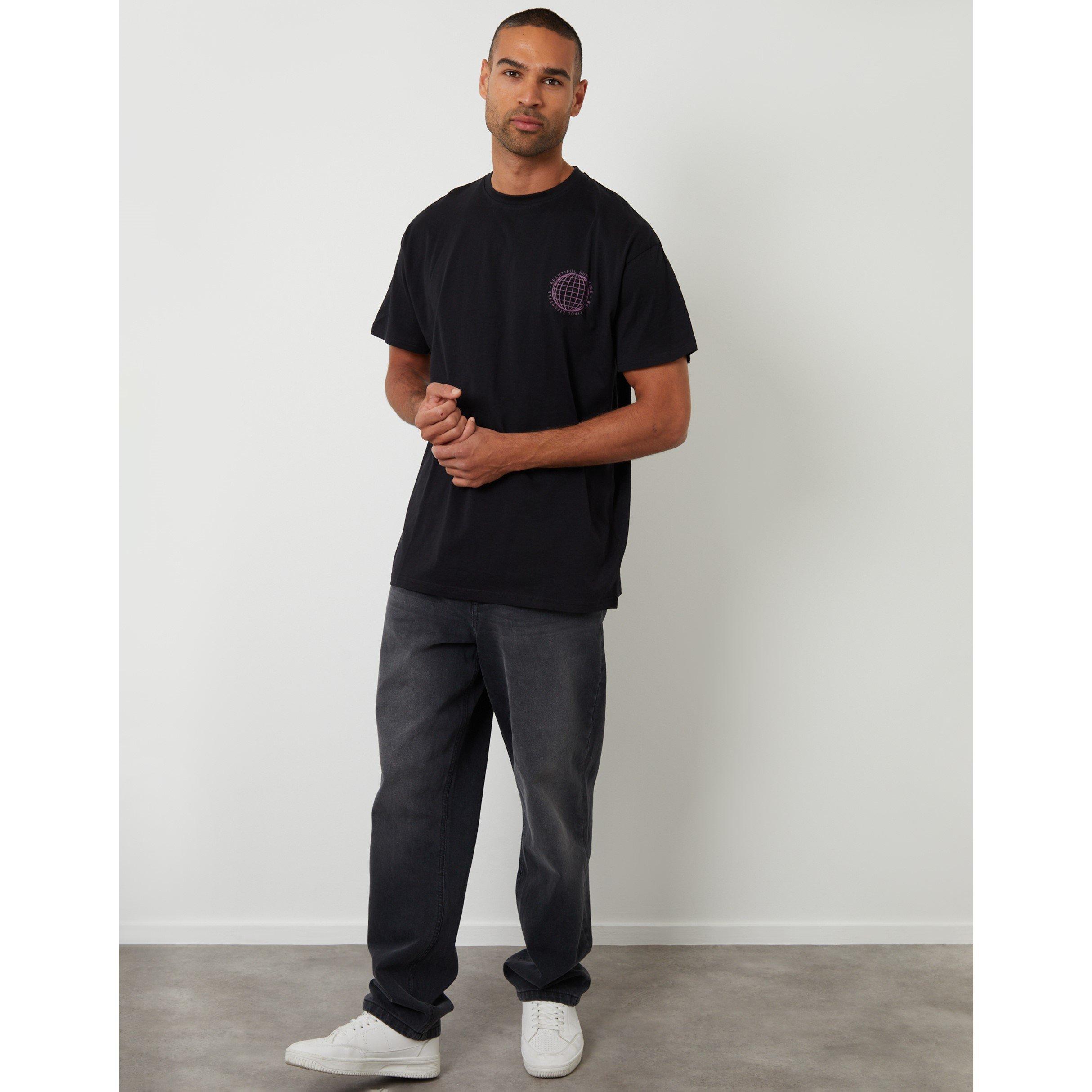 Black - Threadbare - Neville Knitted T-Shirt - 2