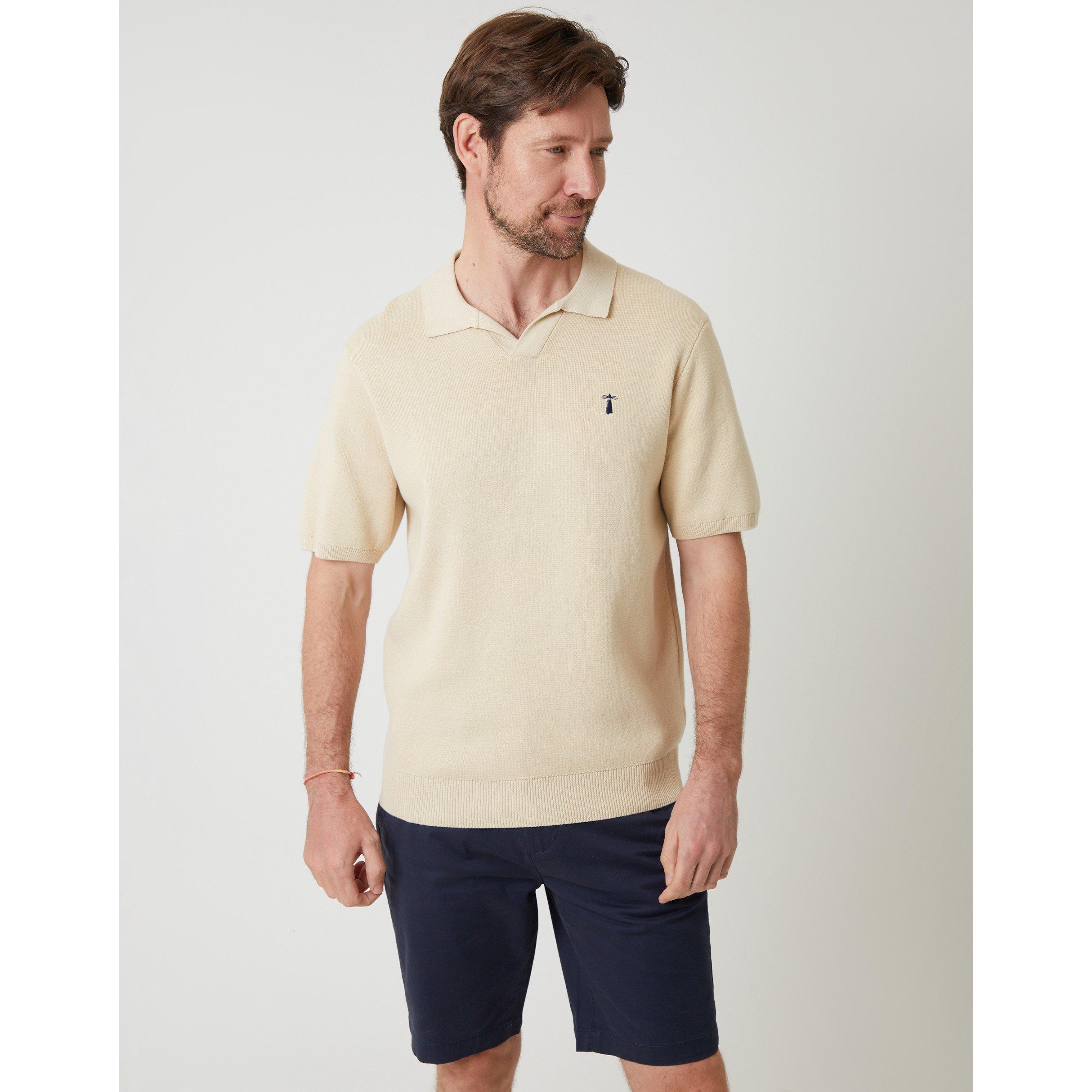 Saltwell Men's Knitted Top - Stone - Medium