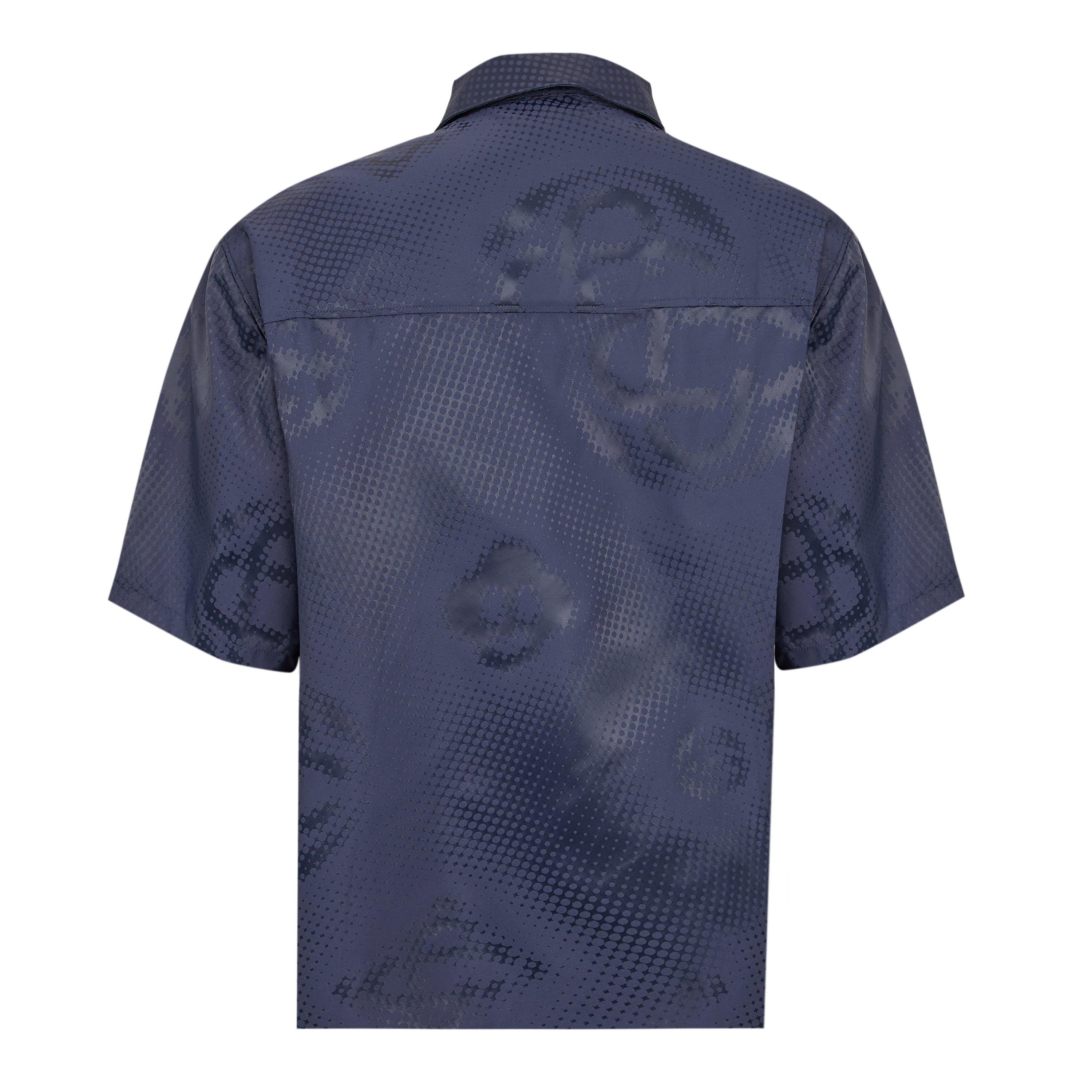 Satin Black - Casablanca - Men's Short Sleeve Bowling Shirt - 2