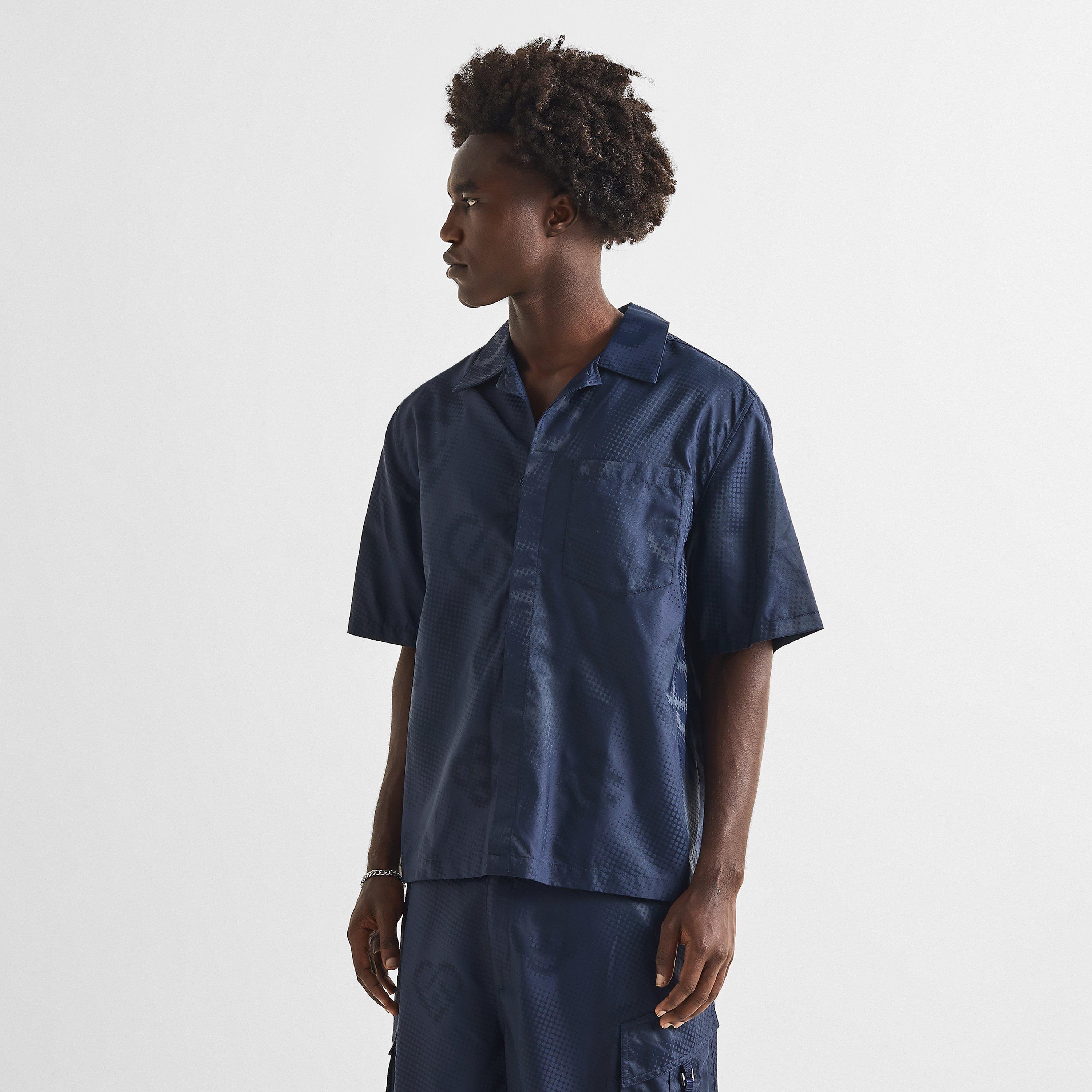 Satin Black - Casablanca - Men's Short Sleeve Bowling Shirt - 3