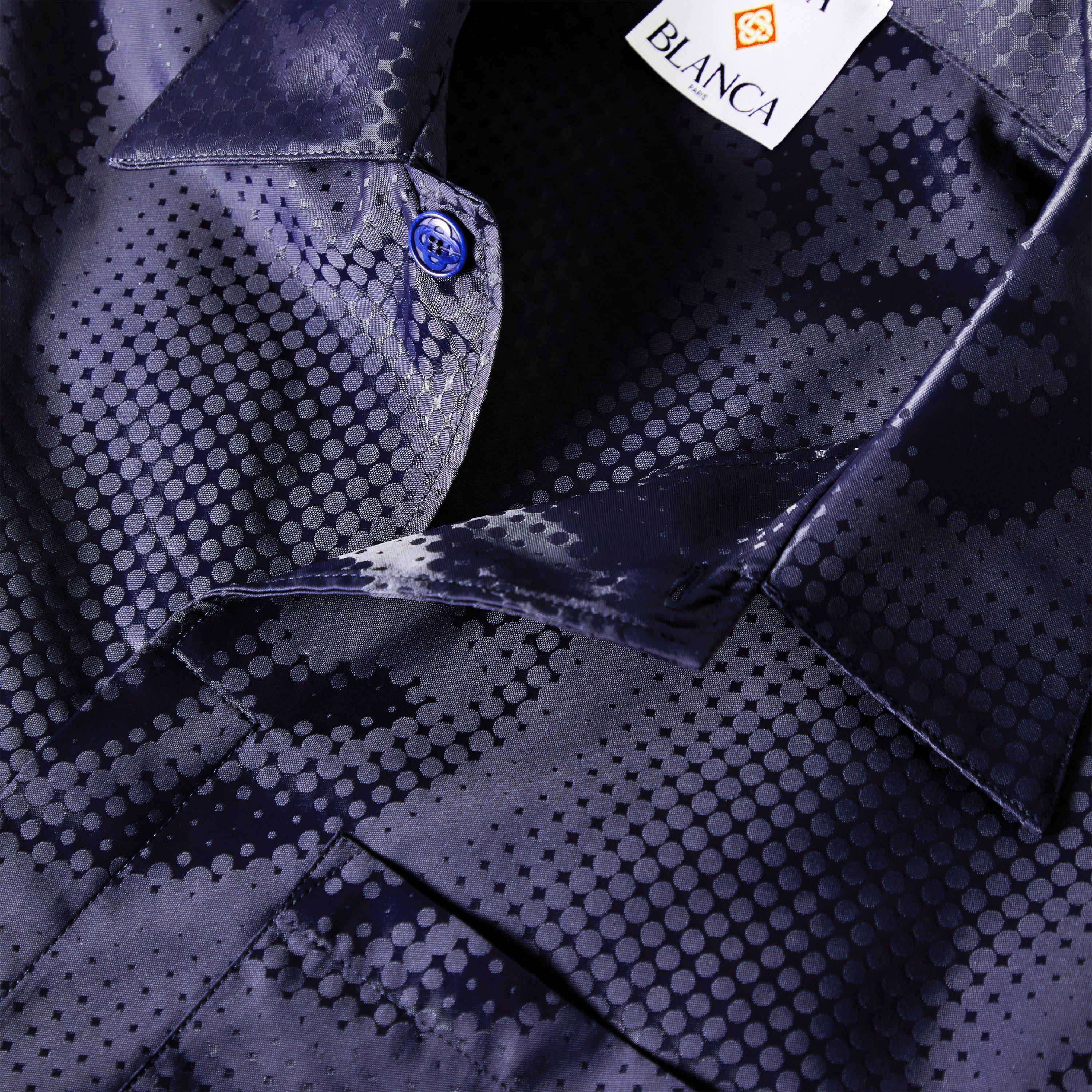 Satin Black - Casablanca - Men's Short Sleeve Bowling Shirt - 3