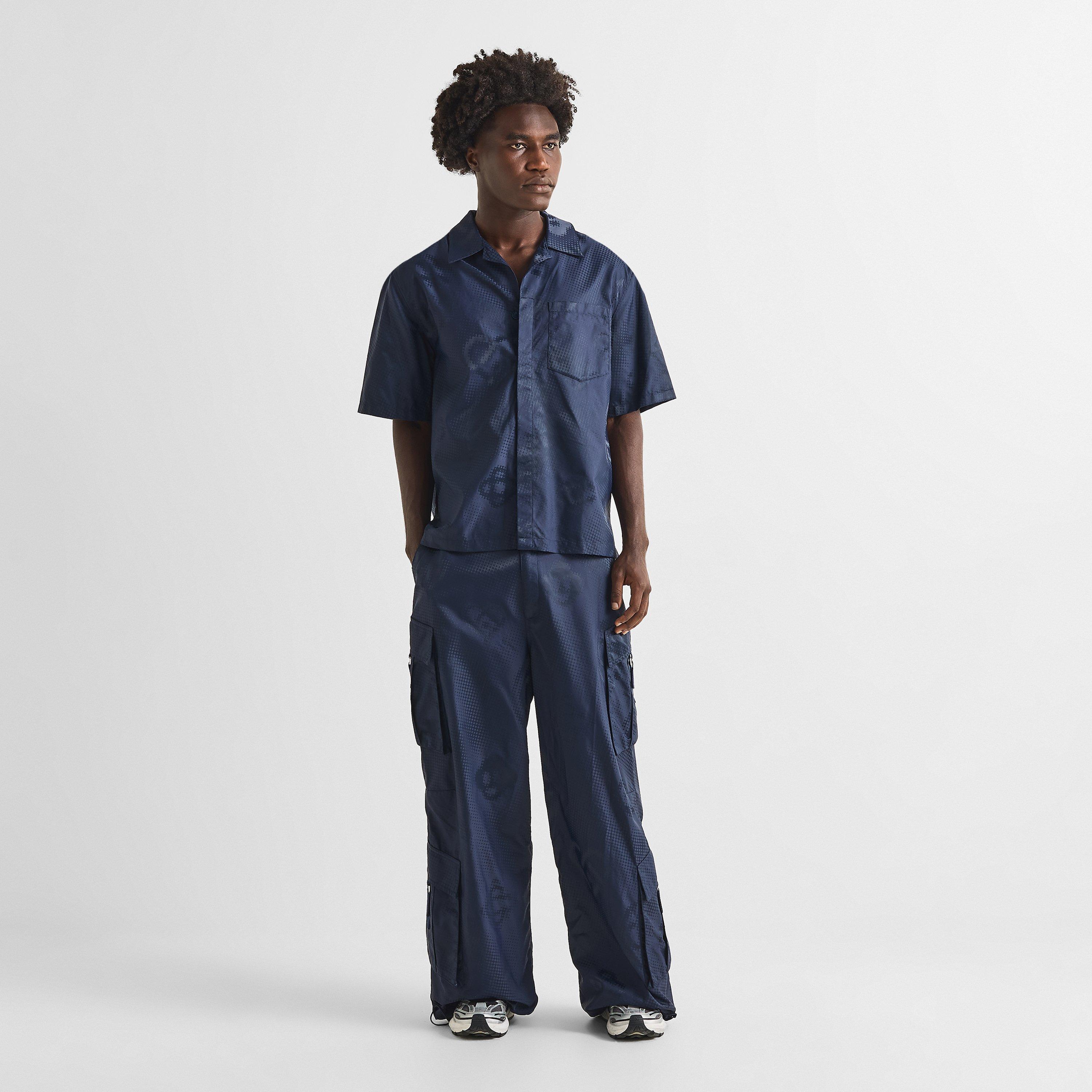 Satin Black - Casablanca - Men's Short Sleeve Bowling Shirt - 6