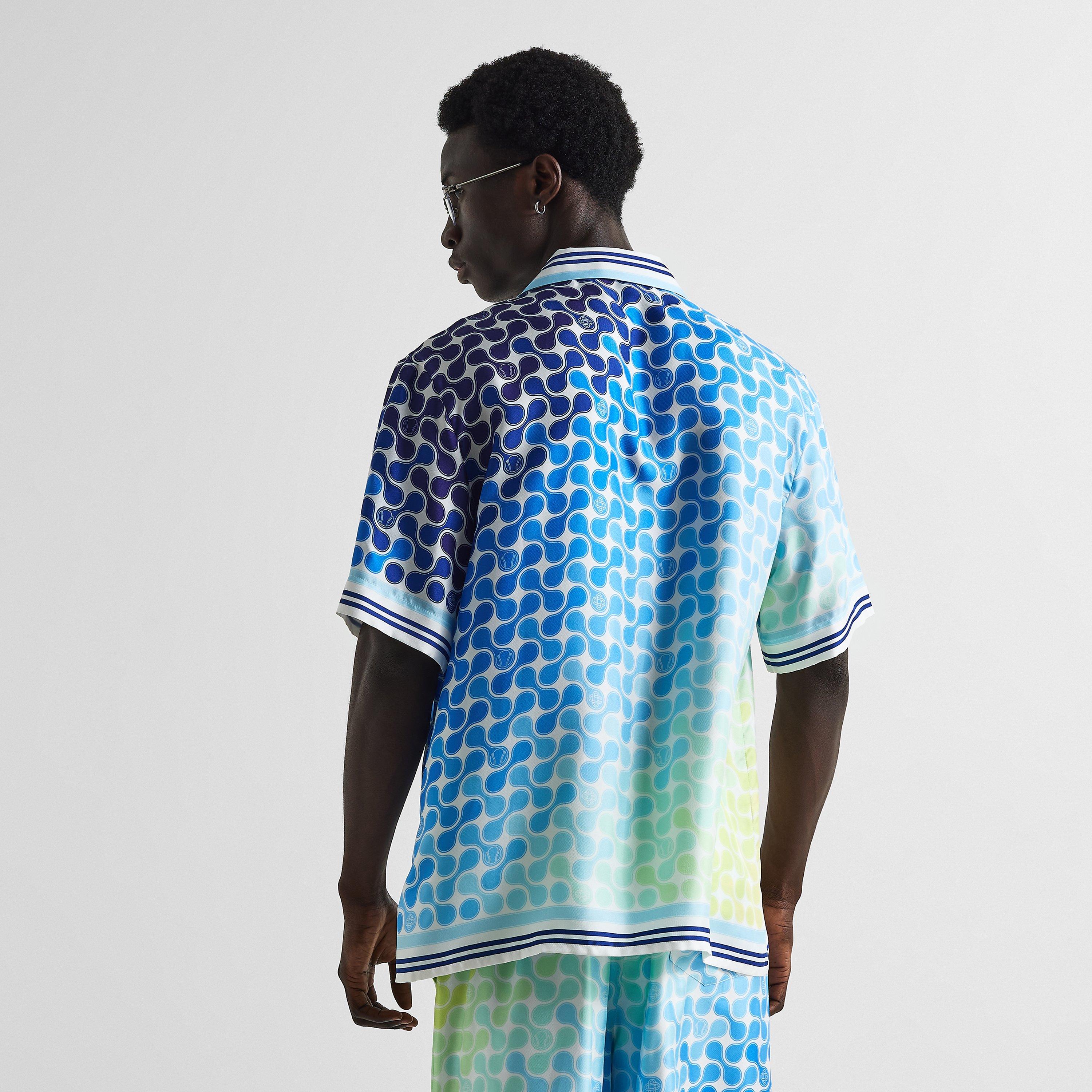 Blue - Casablanca - Men's Short Sleeve Bowling Shirt - 4