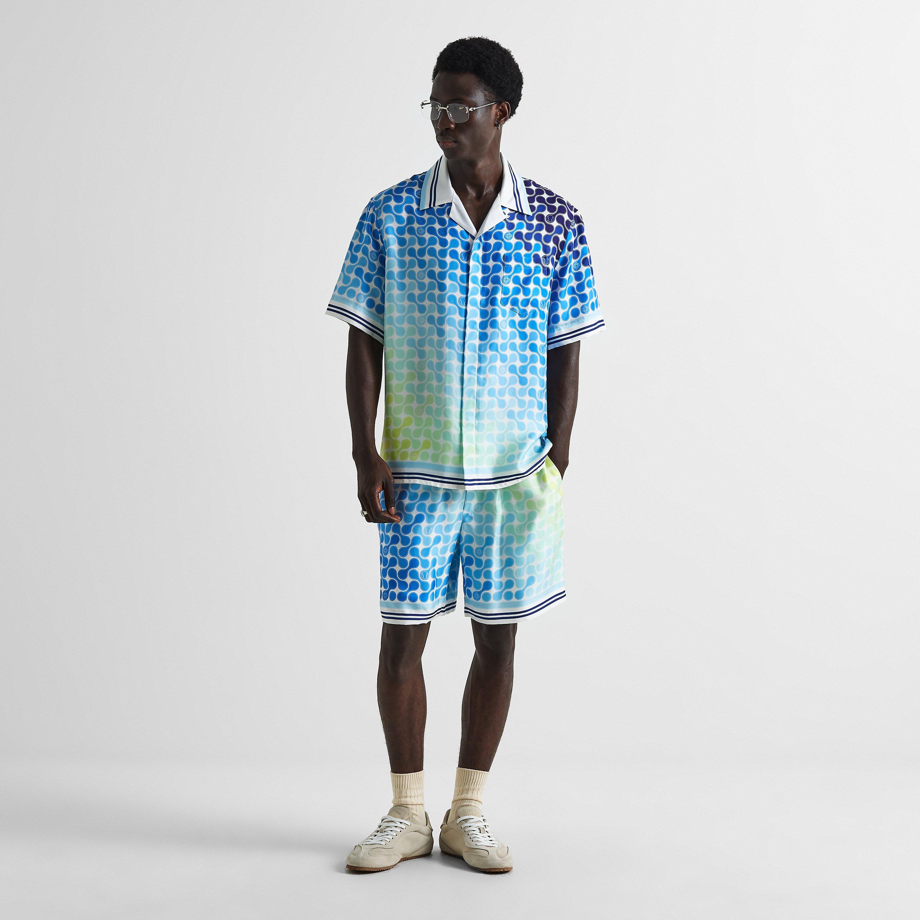 Blue - Casablanca - Men's Short Sleeve Bowling Shirt - 5