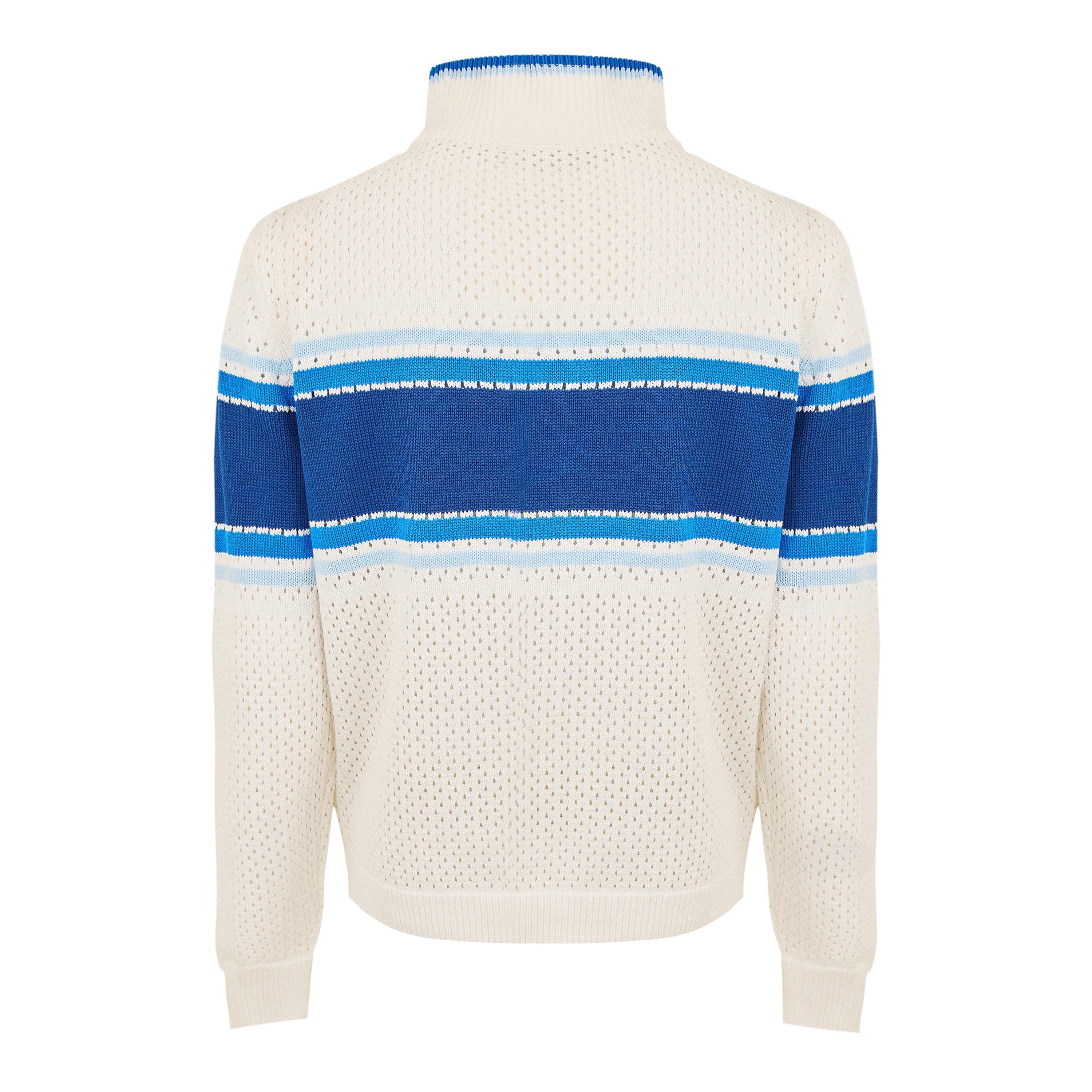 White/Blue - Casablanca - Men's Knitted Top - 2