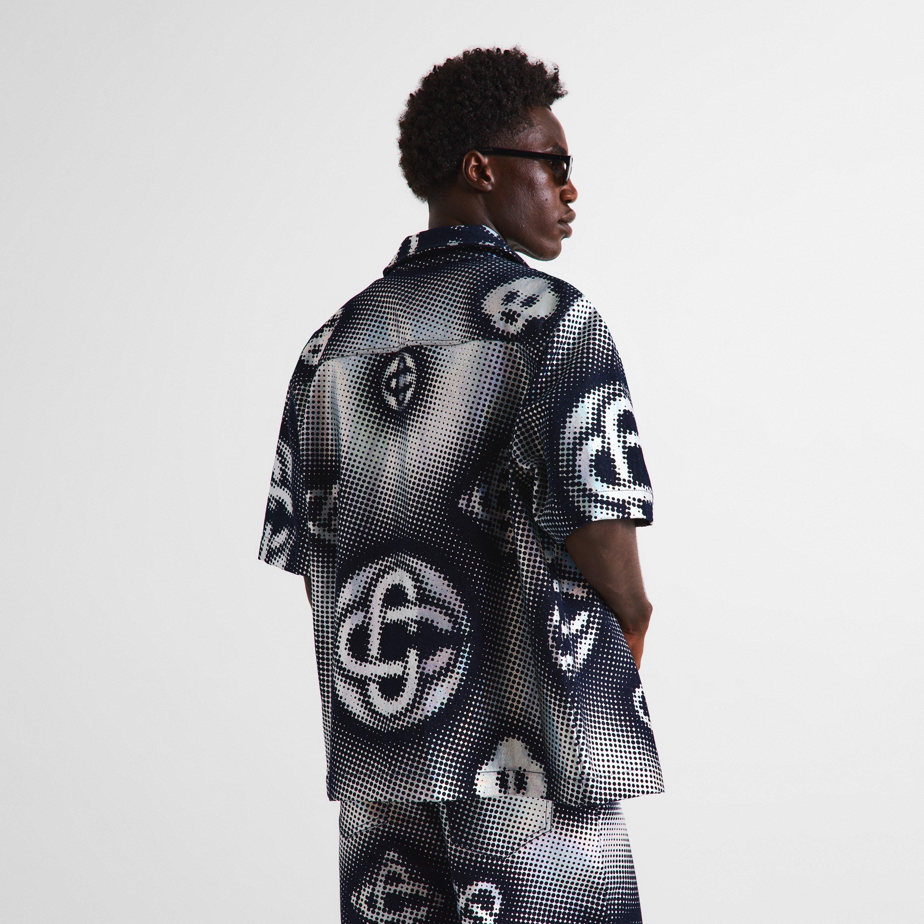 Black - Casablanca - Men's Short Sleeve Bowling Shirt - 4