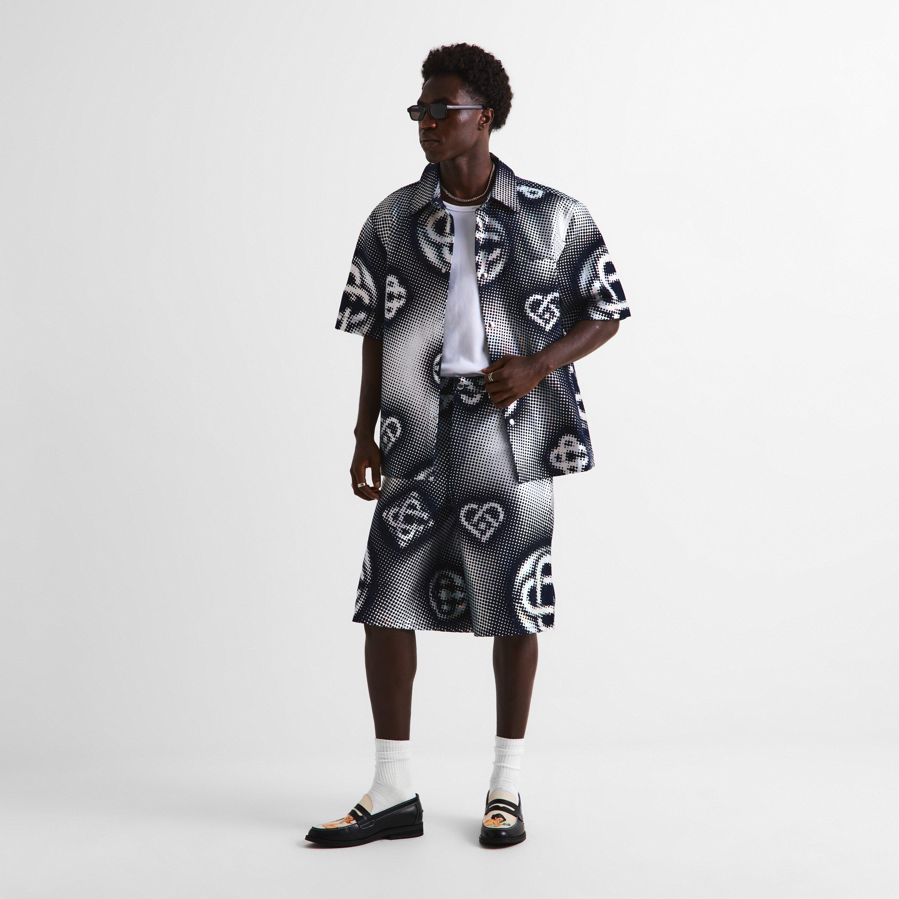 Black - Casablanca - Men's Short Sleeve Bowling Shirt - 6