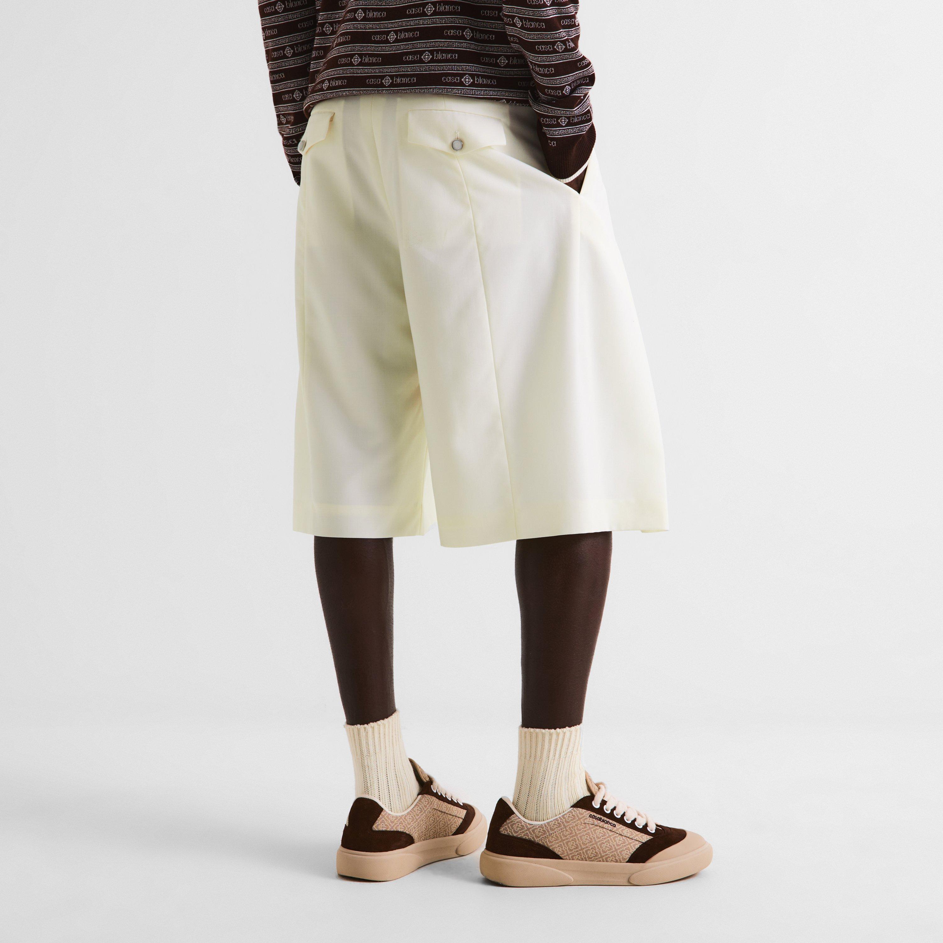 Beige - Casablanca - Men's Chino Shorts - 4