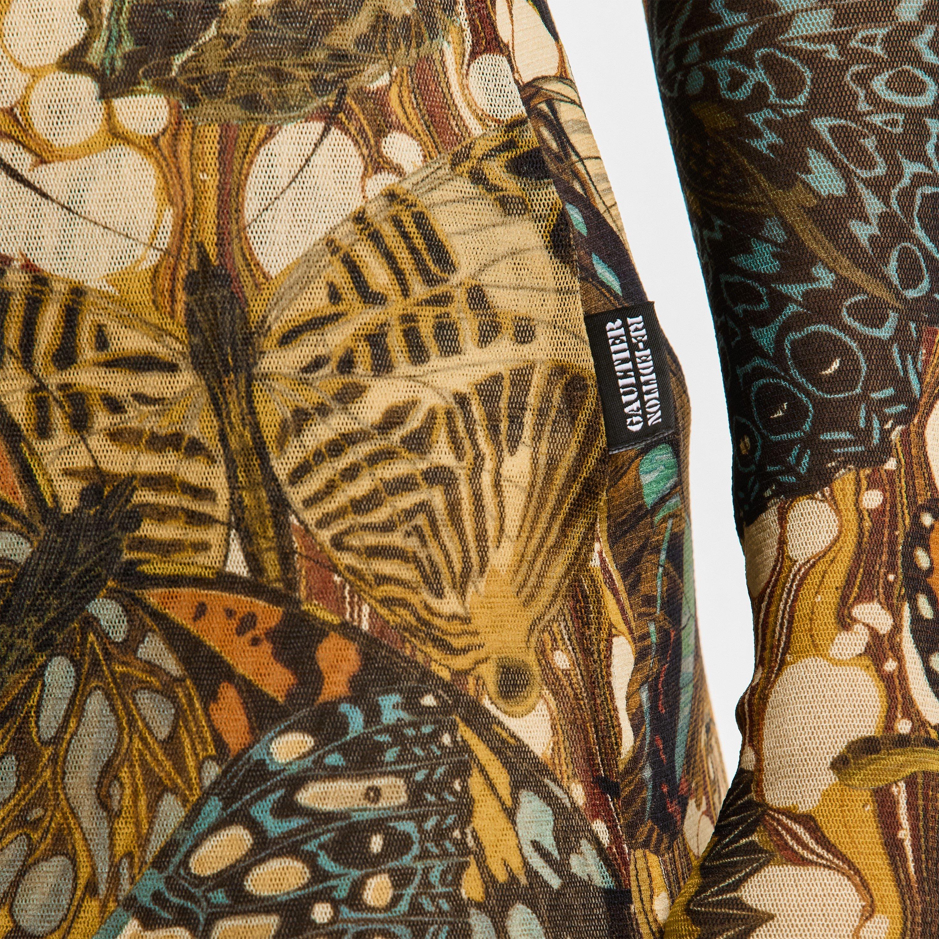 Yellow/Multi - Jean Paul Gaultier - Women's Papillon Maxi Skirt - 5