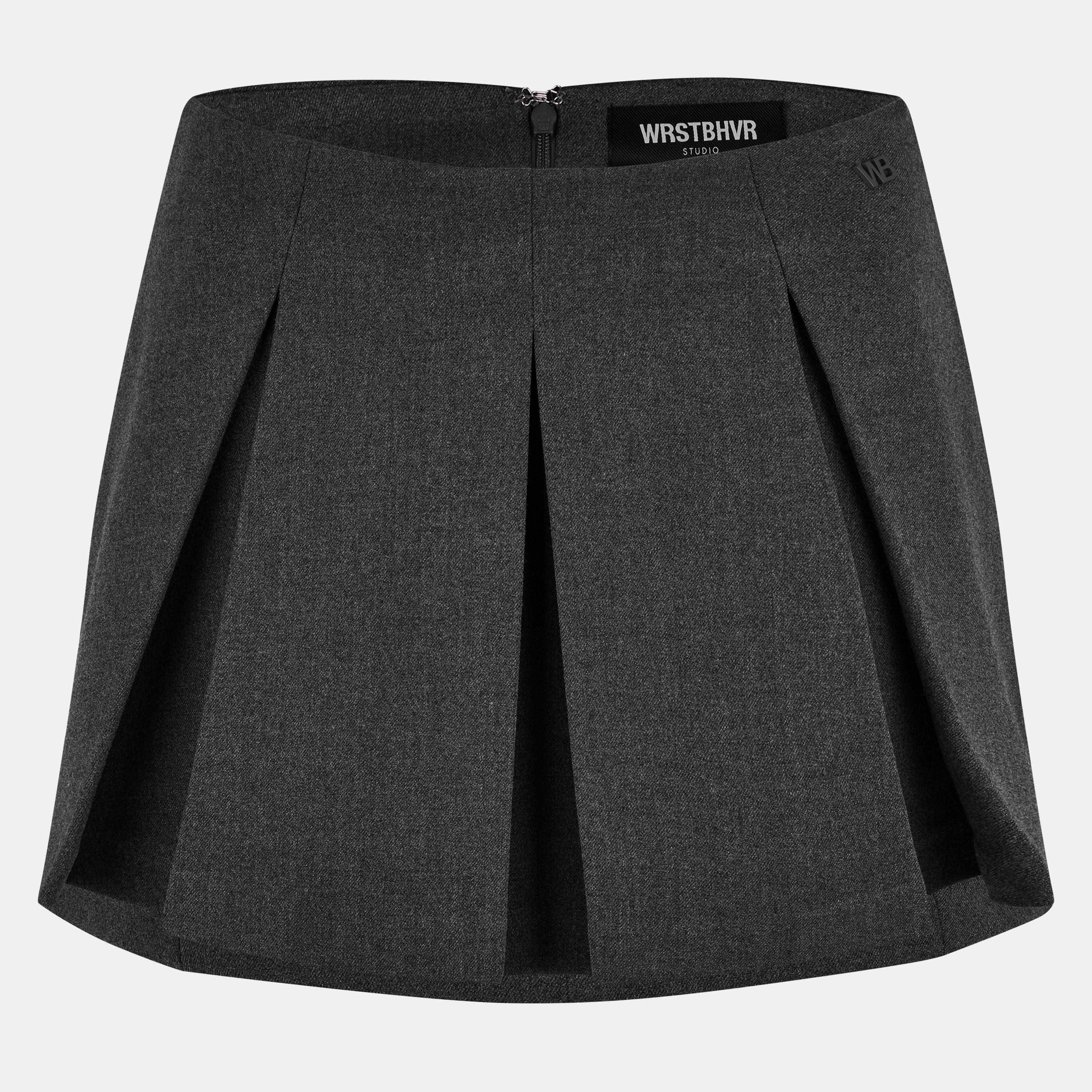 Grey - WRSTBHVR - Women's Worst B Madden Skrt Mini Skirt - 1