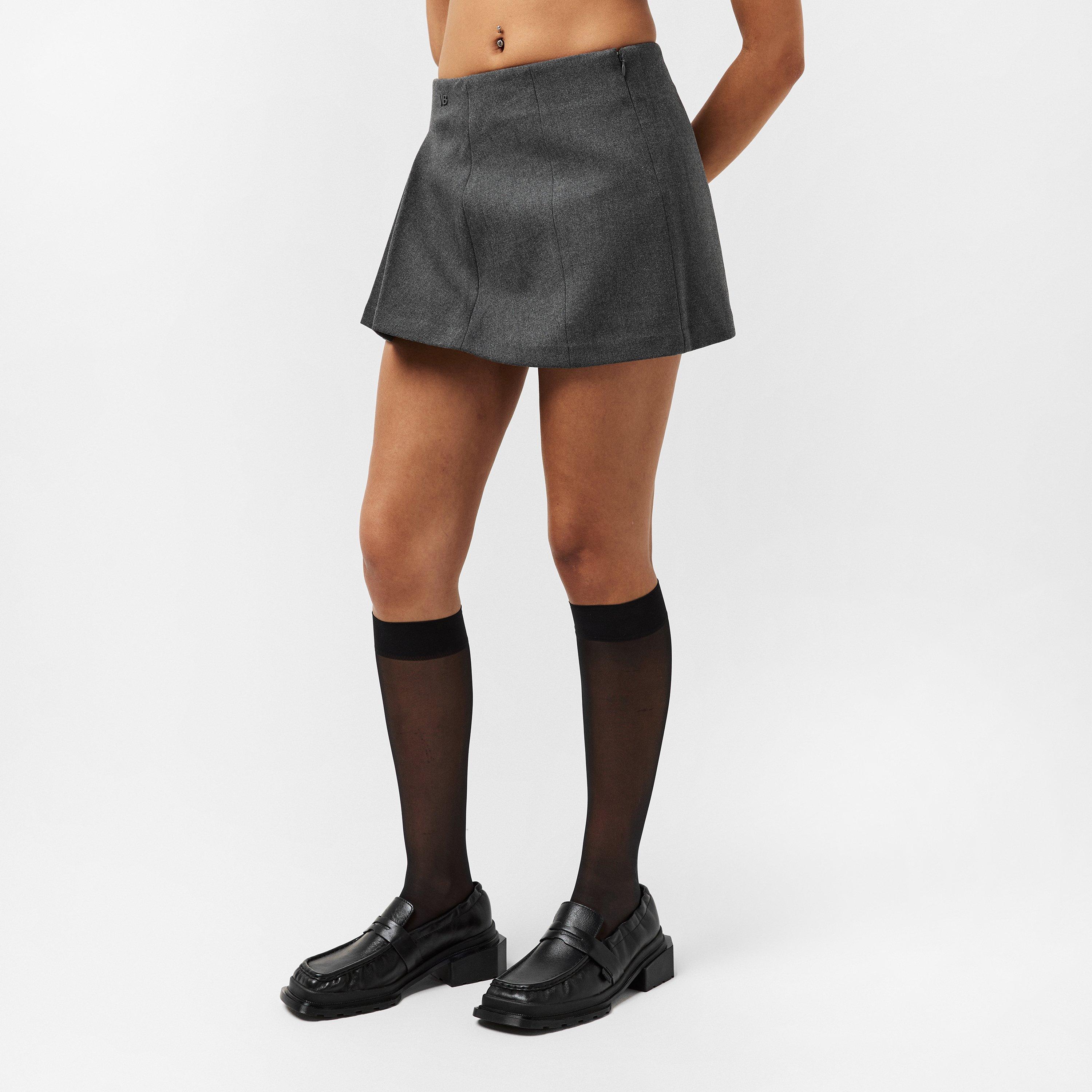 Grey - WRSTBHVR - Women's Worst B Madden Skrt Mini Skirt - 3