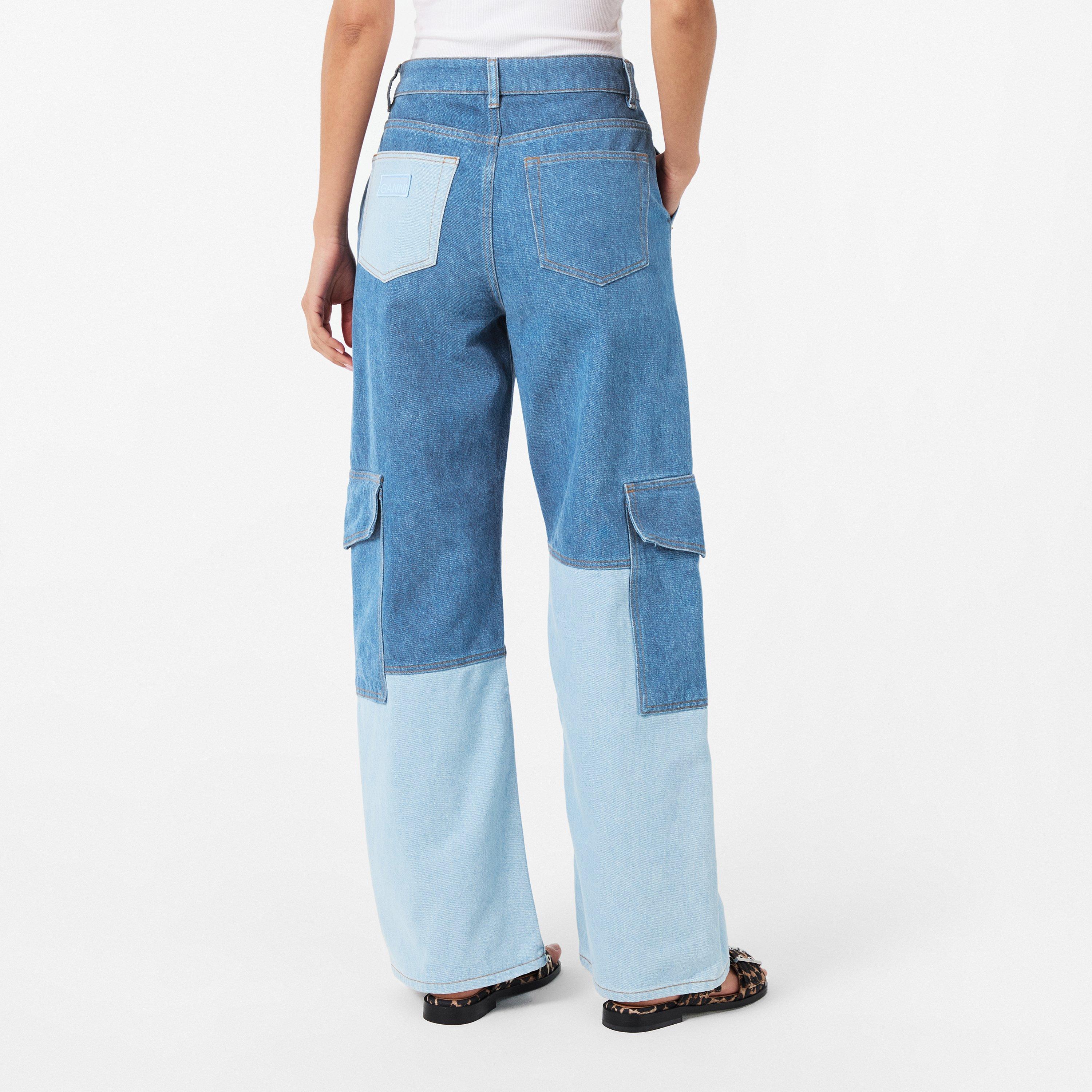 MidBlue Vintage - Ganni - Women's Wide Leg Jeans - 4