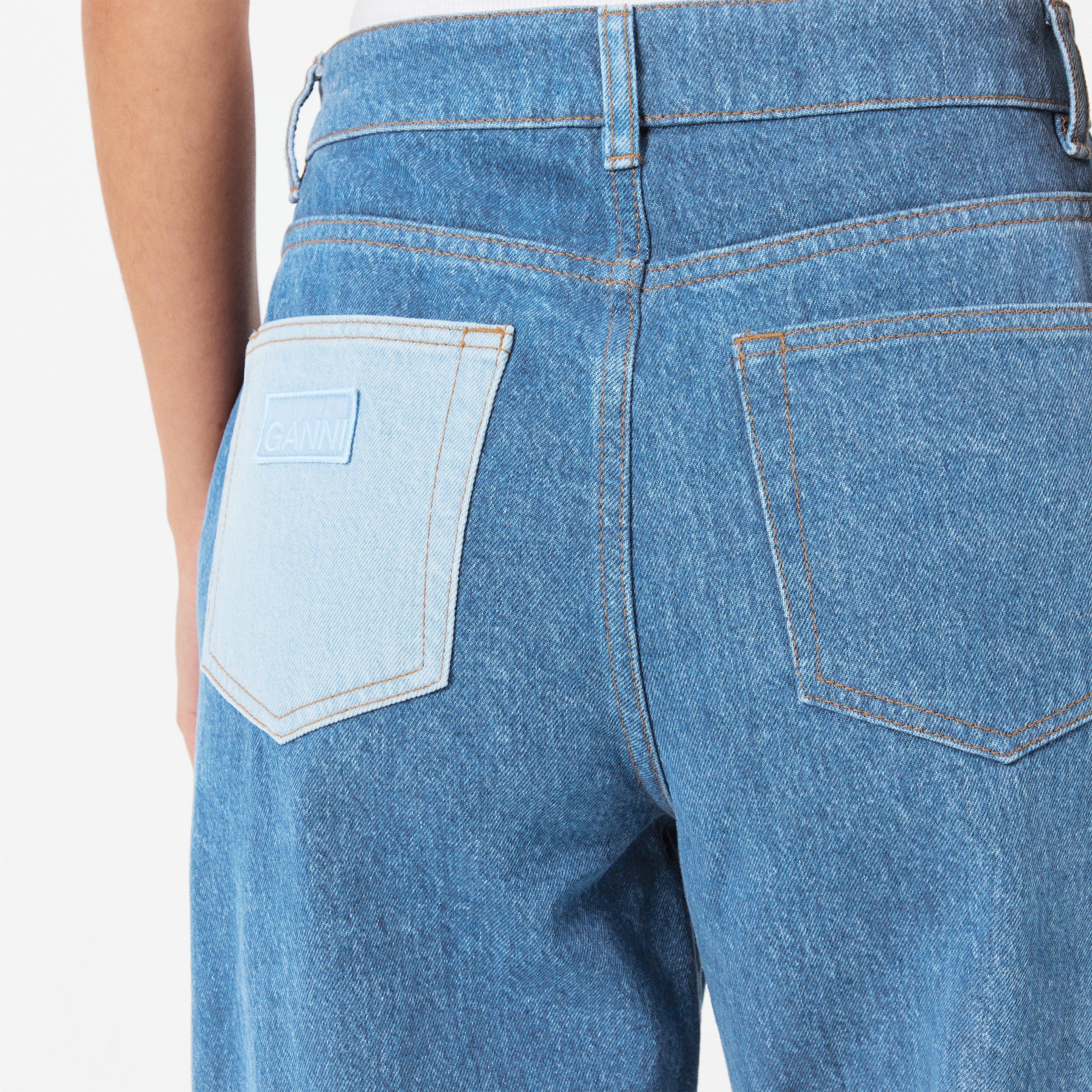 MidBlue Vintage - Ganni - Women's Wide Leg Jeans - 5