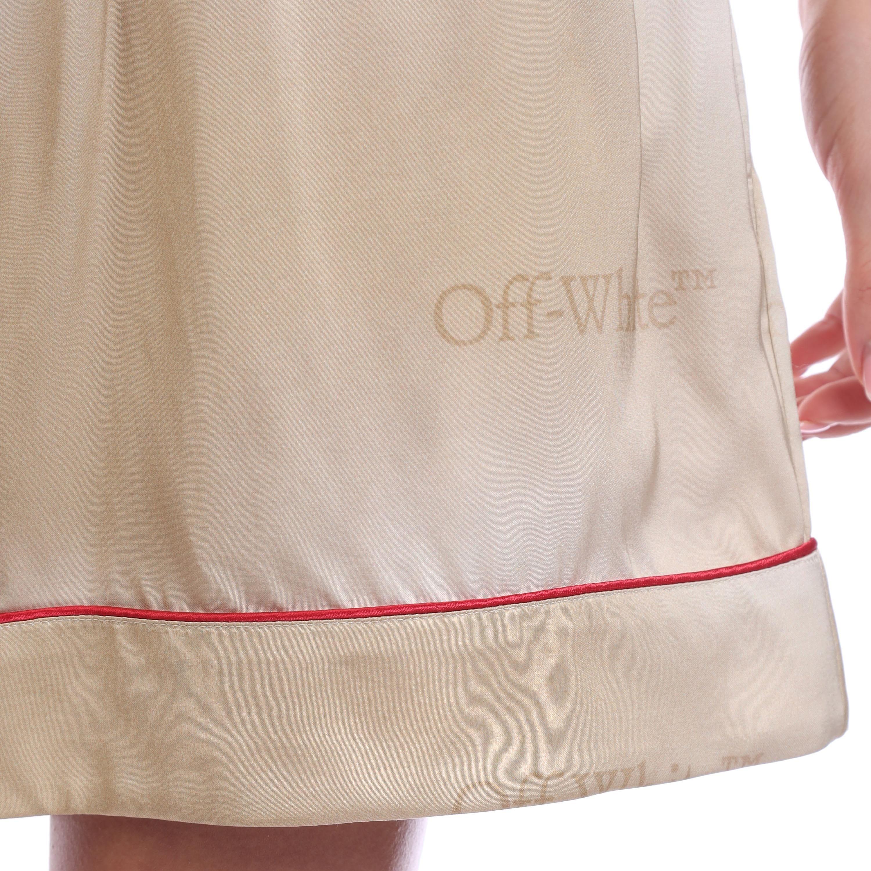 Beige - Off White - Gradient Pyjama Shorts - 4