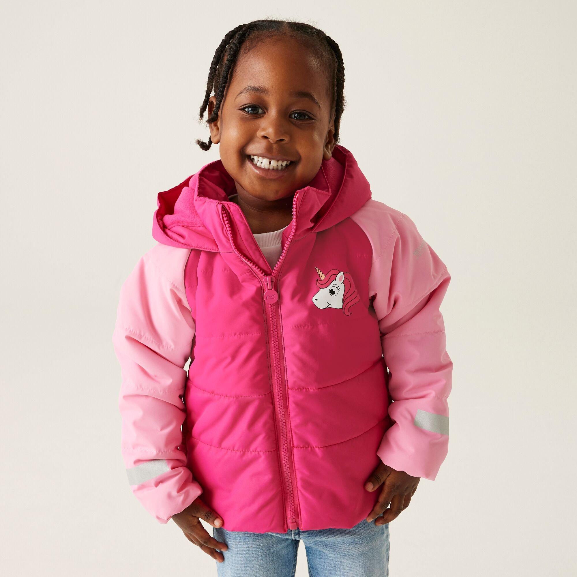 Pink - Regatta - Animal Baffle Jacket - 1