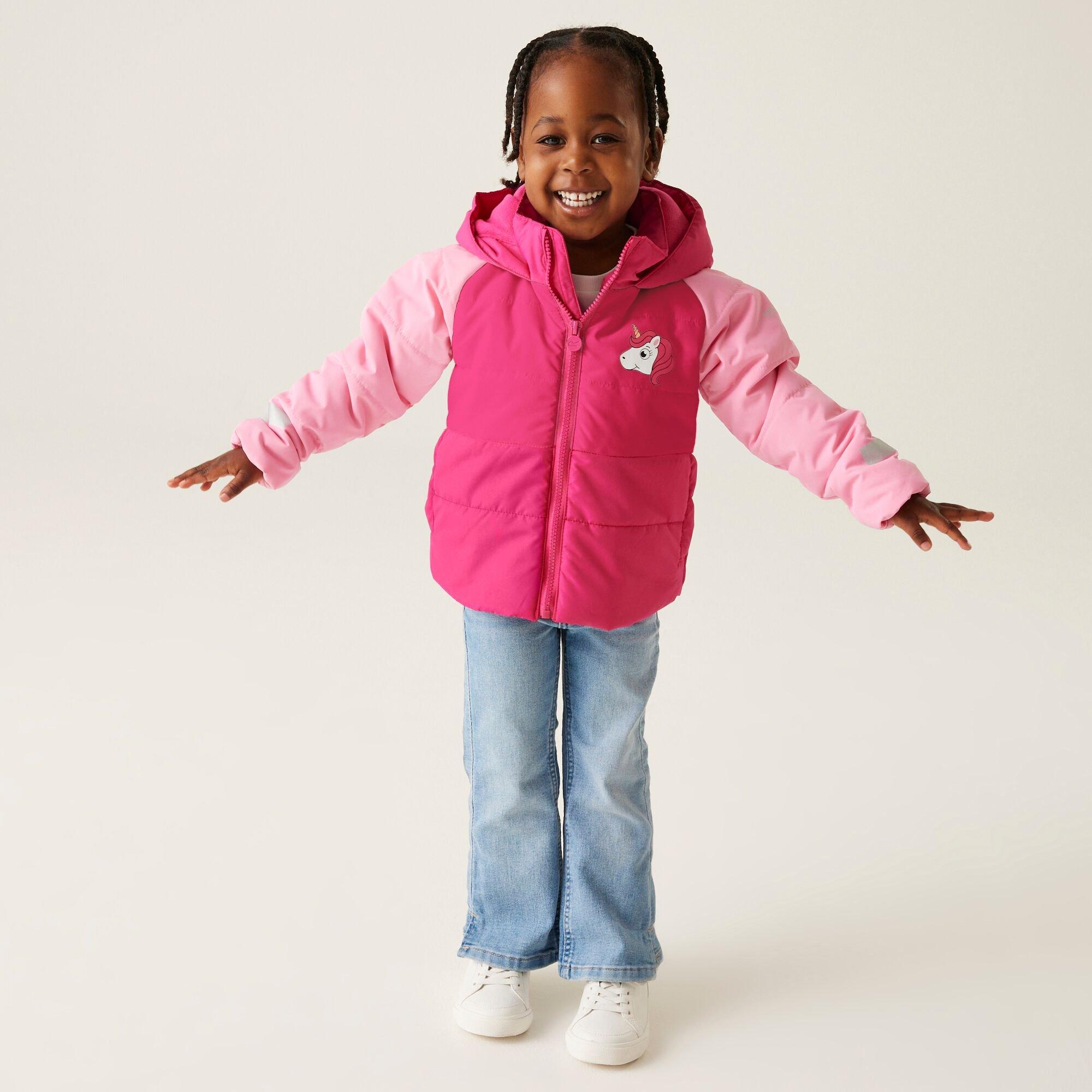 Pink - Regatta - Animal Baffle Jacket - 3