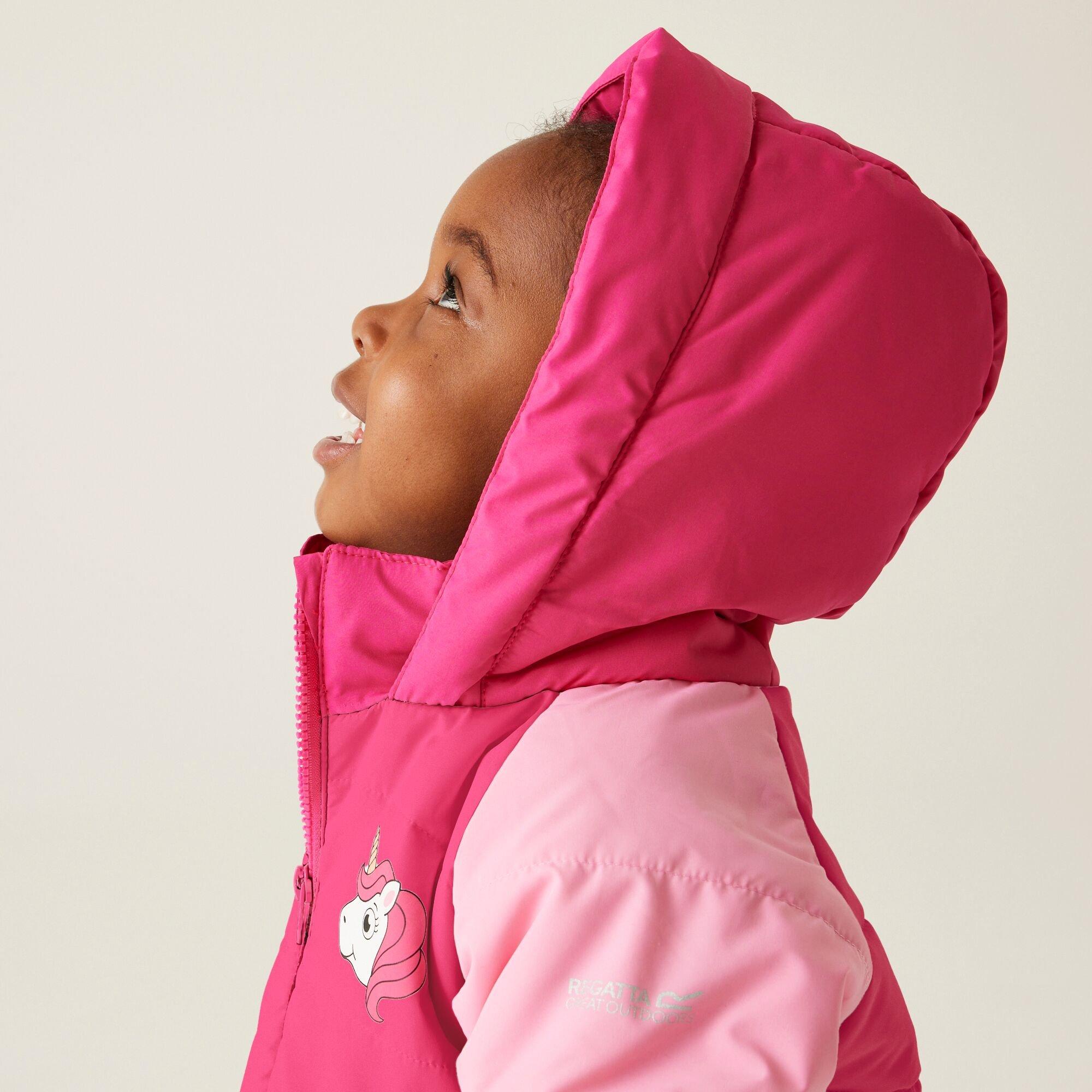 Pink - Regatta - Animal Baffle Jacket - 4