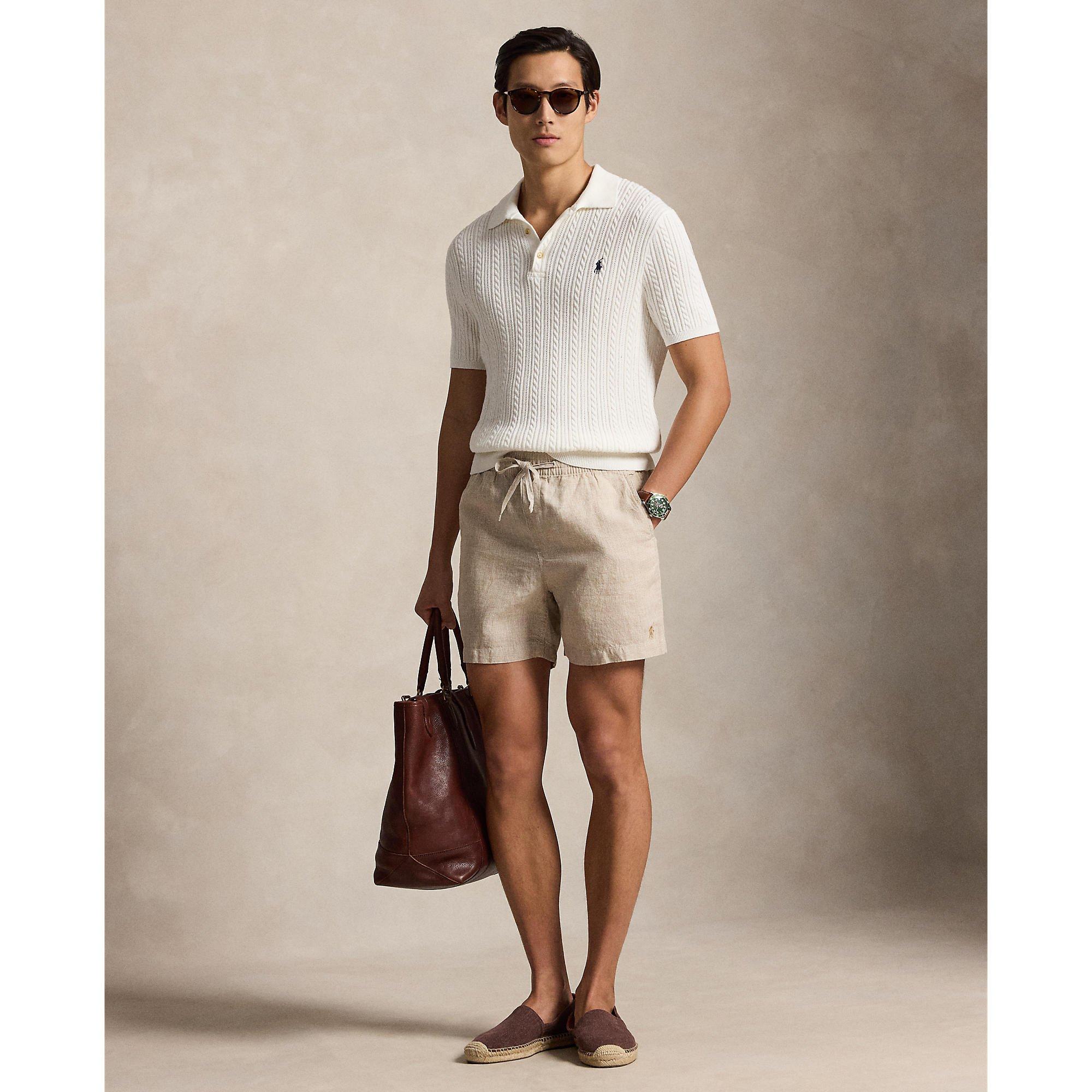 Coastal Beige - Polo Ralph Lauren - Men's Woven Tracksuit Shorts - 5